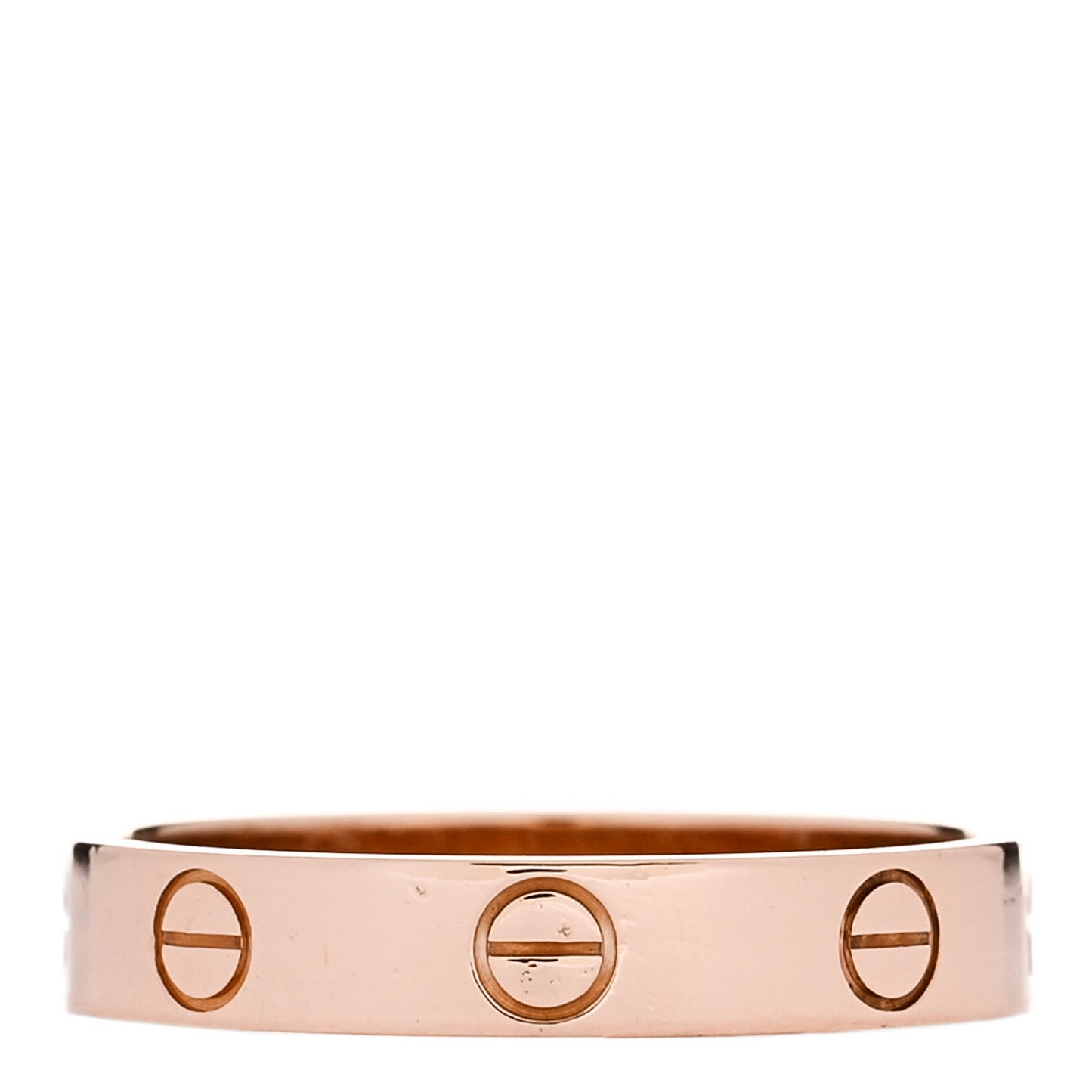 18K Pink Gold 3.5mm LOVE Wedding Band Ring 55 7.25