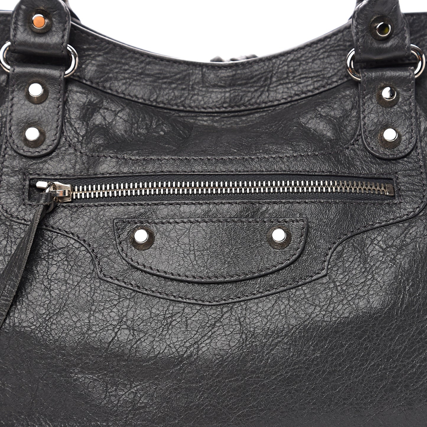 Agneau Classic Silver Hardware City Gris Fossile Anthracite