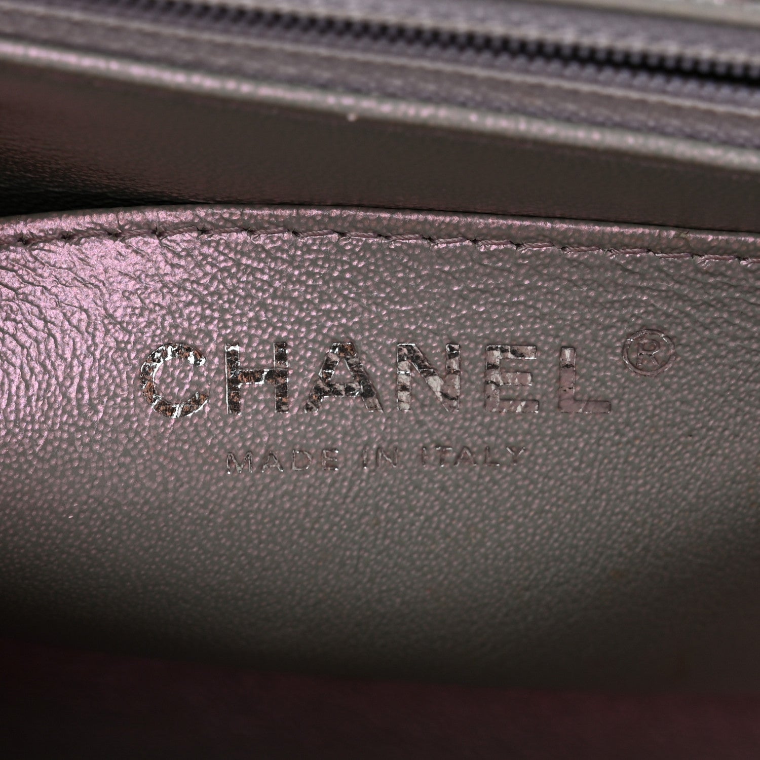 Chanel Iridescent Lambskin Quilted Mini Square Flap Light Purple 6 of 11