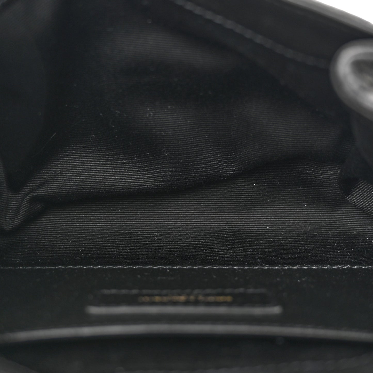 Lambskin Quilted Monogram Mini Nolita Black