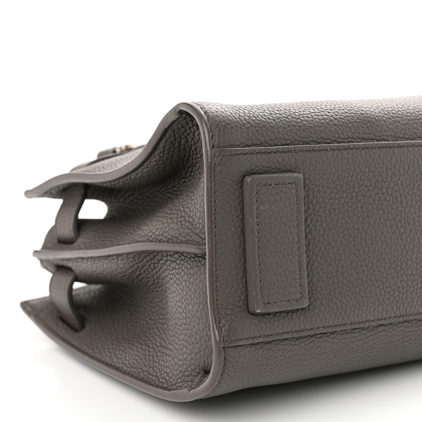 Grained Calfskin Nano Supple Sac De Jour Fog