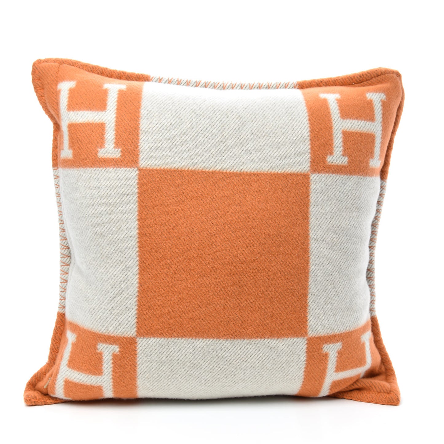 Wool Cashmere Avalon Pillow PM Ecru Potiron