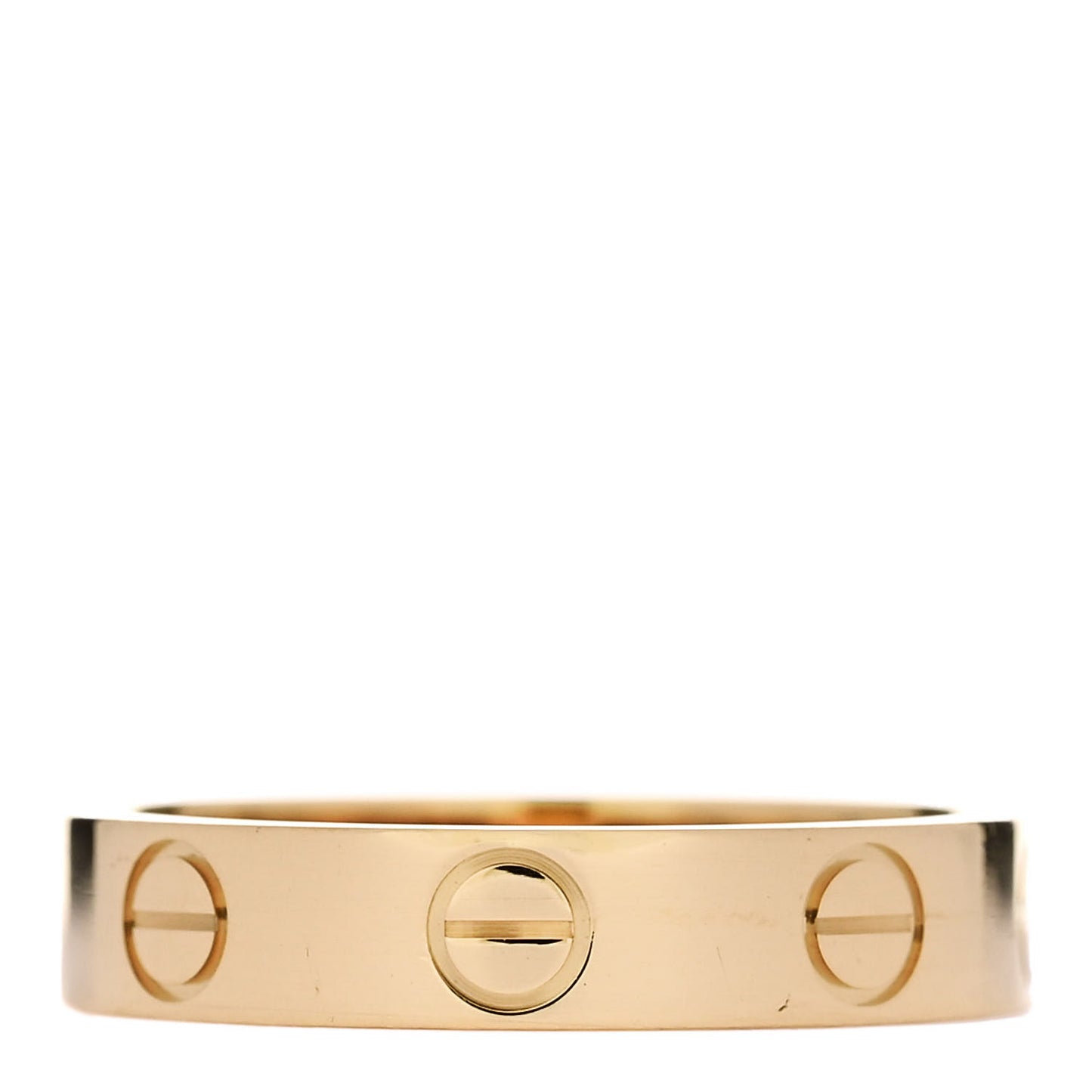 18K Yellow Gold 3.5mm LOVE Wedding Band Ring 48 4.5