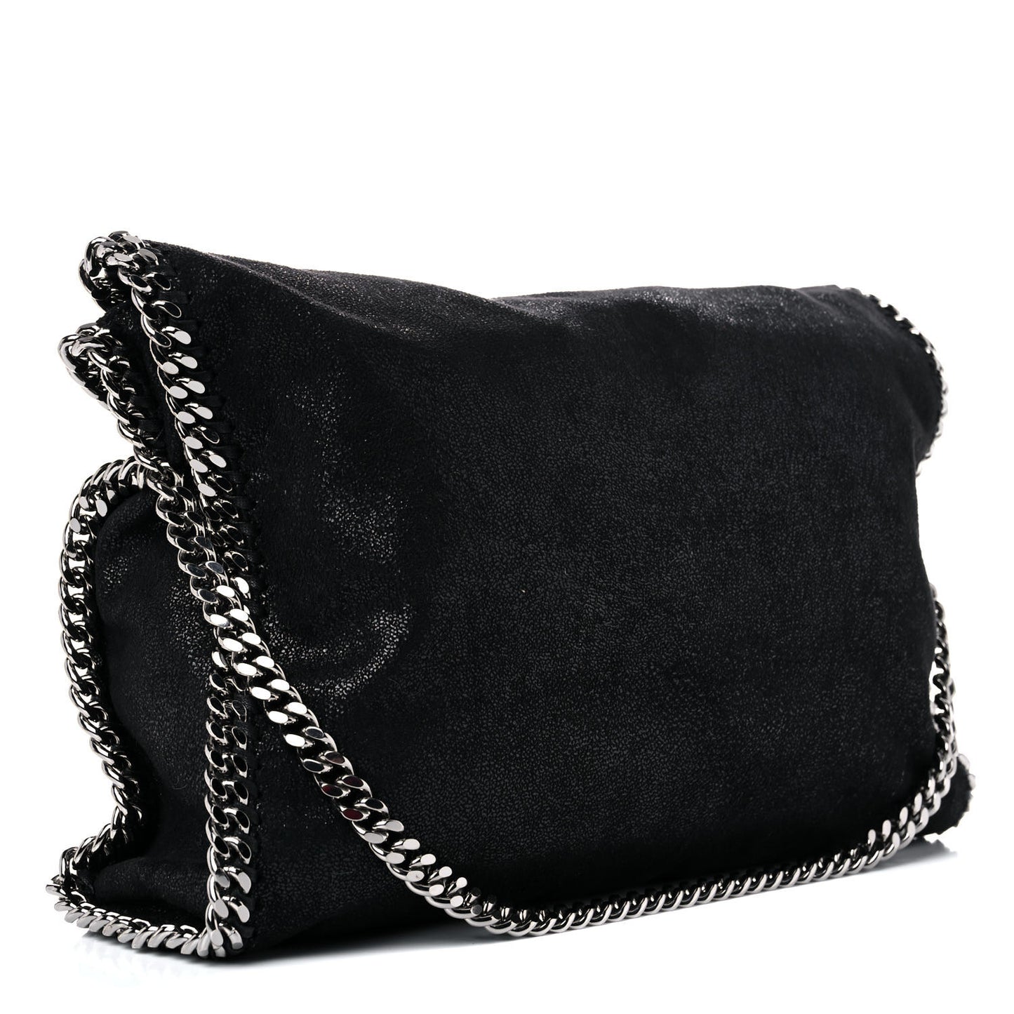 Shaggy Deer Falabella Fold Over Tote Black