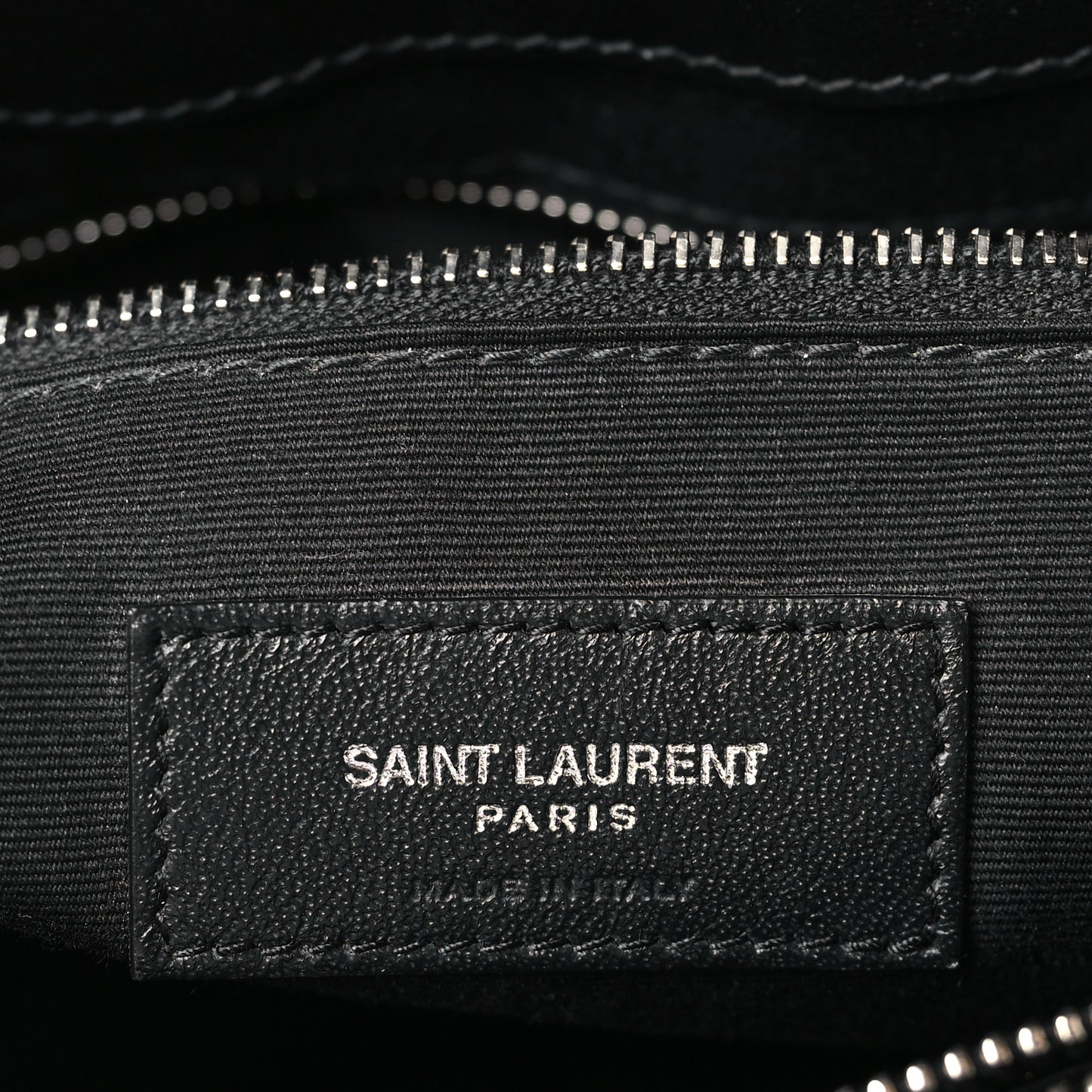 Calfskin Y Quilted Monogram Large Loulou Chain Satchel Black