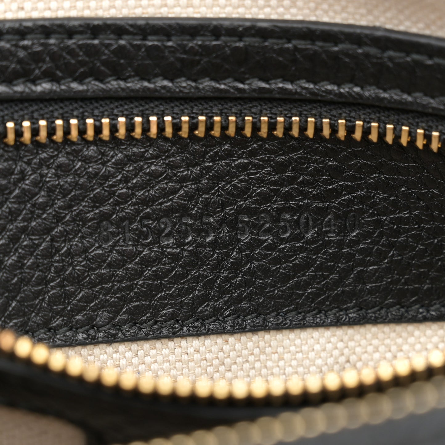 Calfskin GG Emblem Small Top Handle Bag Black