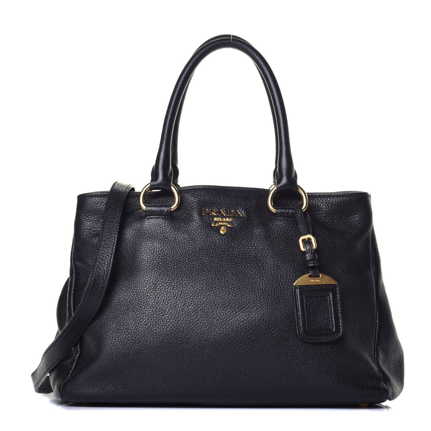 Vitello Daino Tote Nero Black