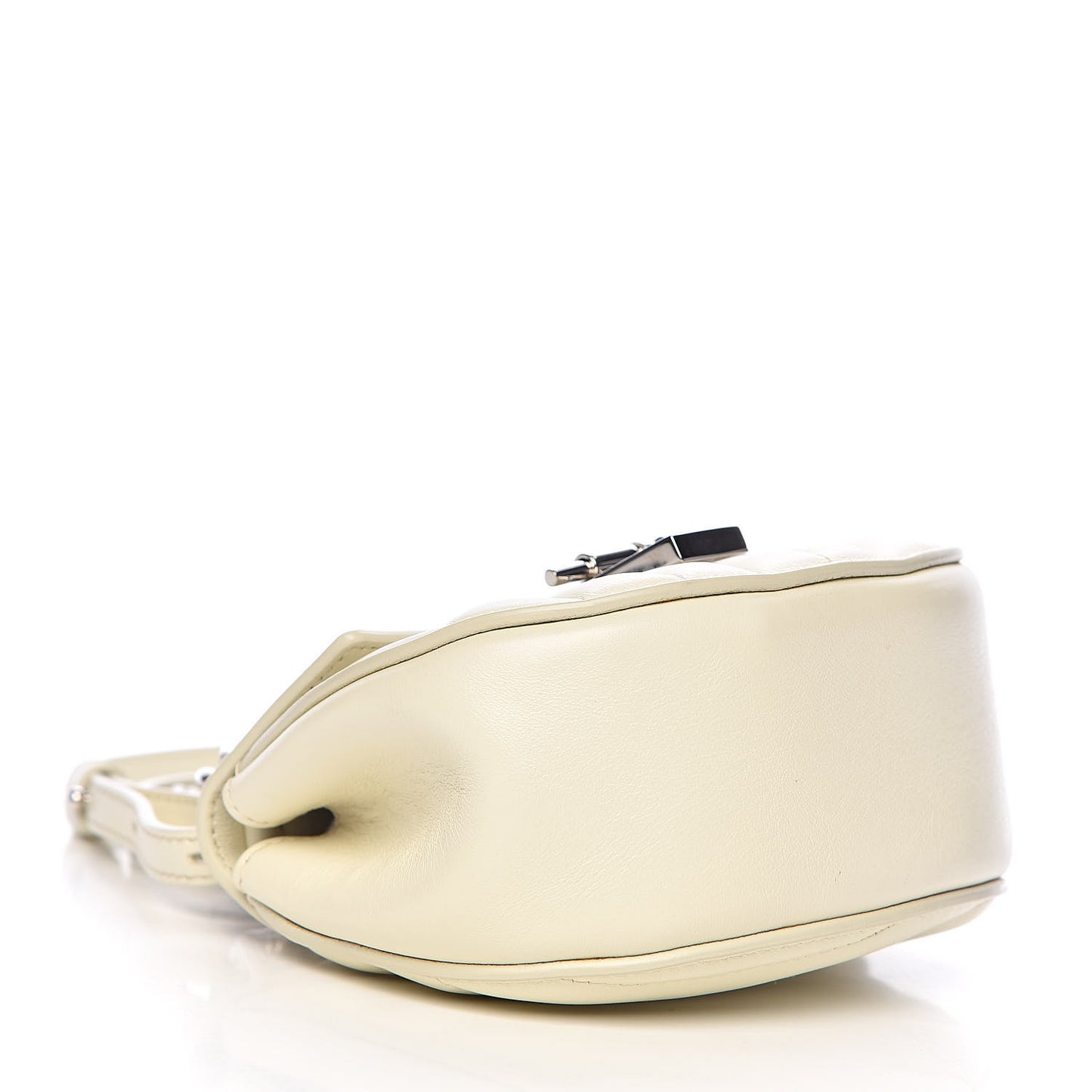 Calfskin Quilted Nano Drew Bijou Shoulder Bag White