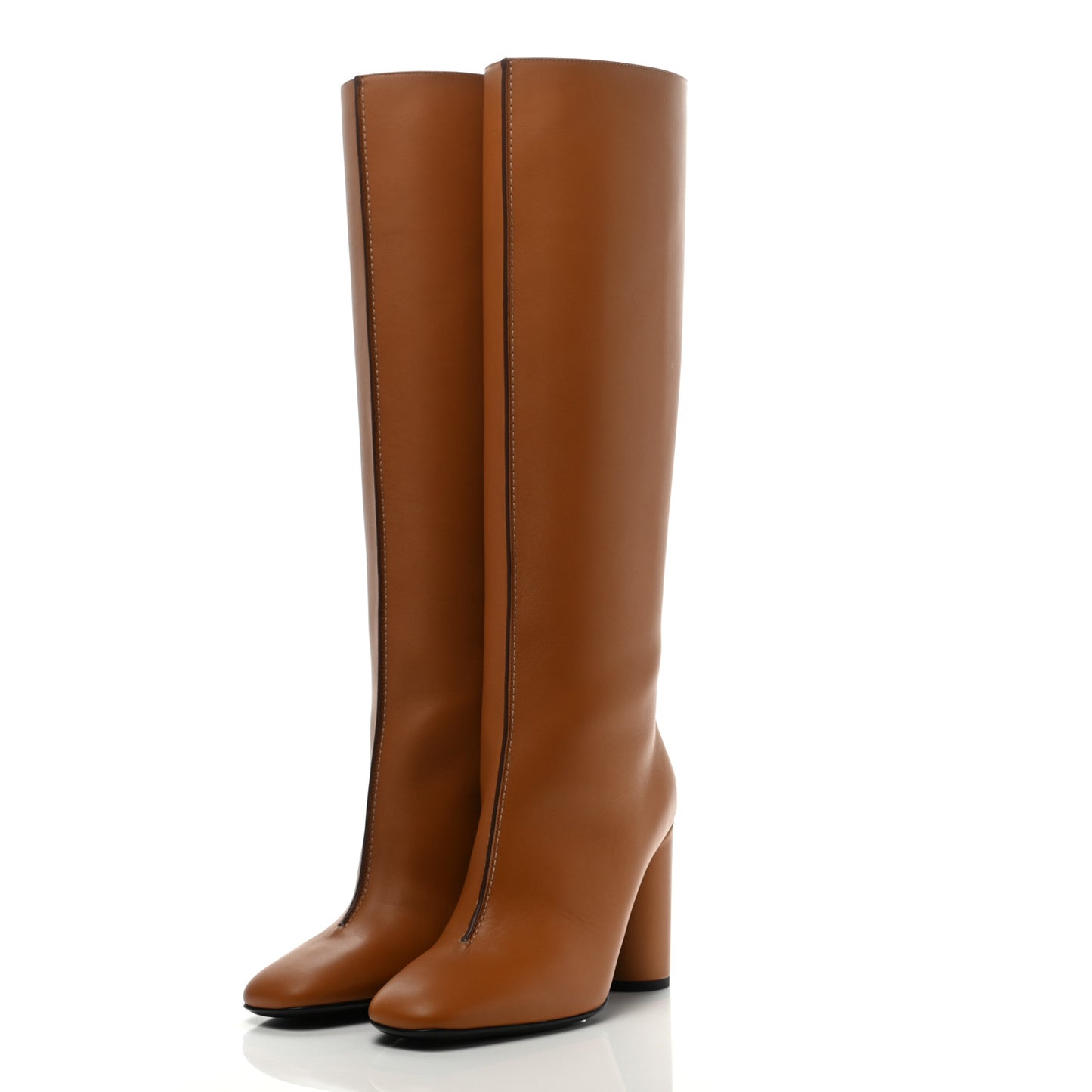 Calfskin Dressage Boots 36 Beige Dore