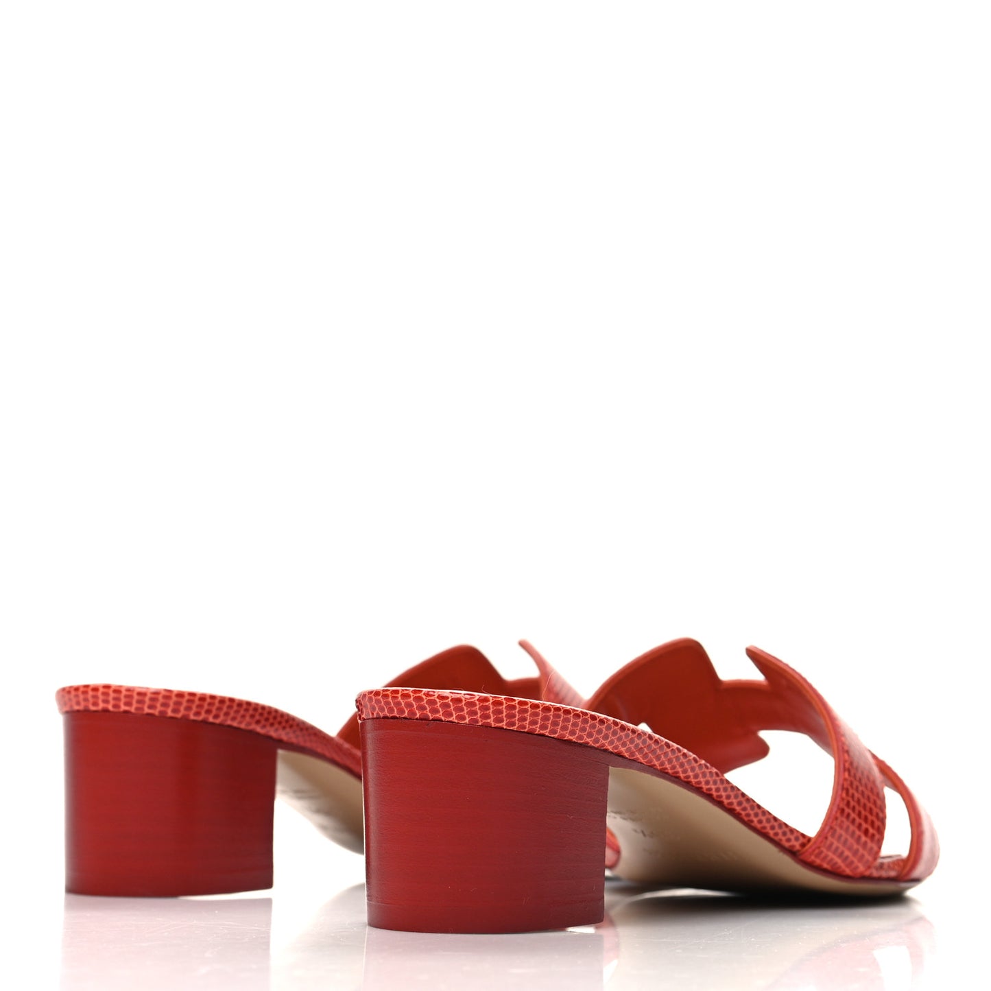 Lizard Oasis Sandals 35.5 Rouge Coccinelle