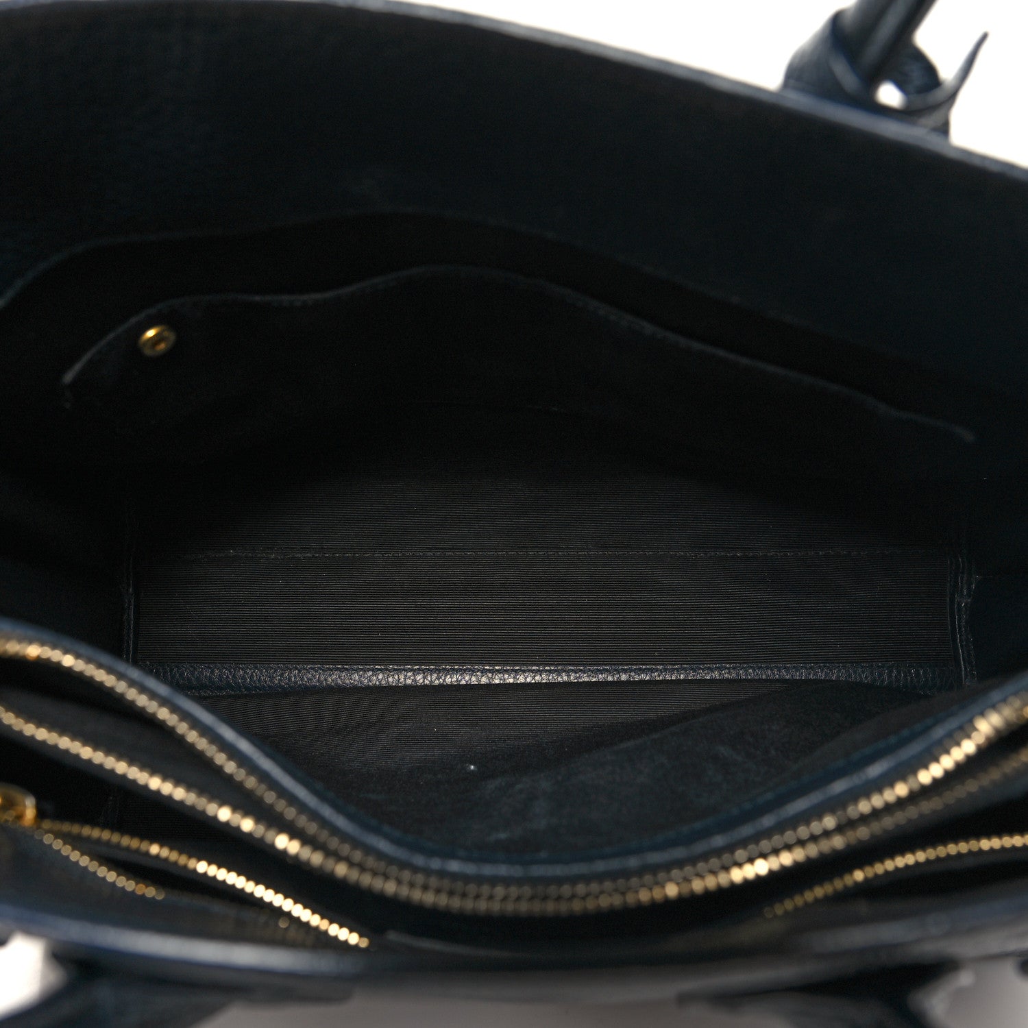 Saint Laurent Grained Calfskin Small Sac De Jour Navy 5 of 13