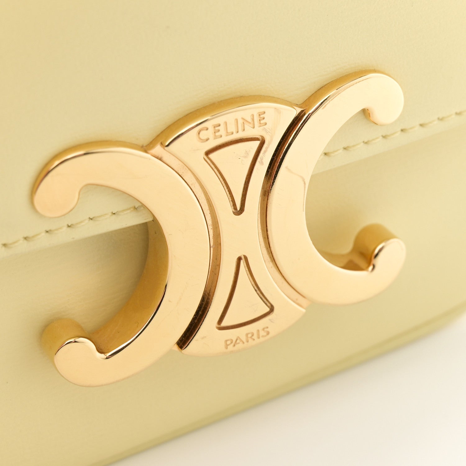 Celine Shiny Calfskin Mini Triomphe Pollen 12 of 13