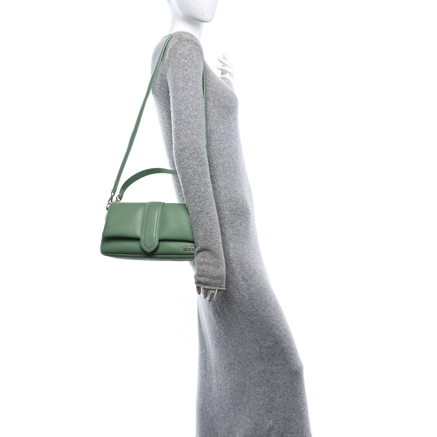 Jacquemus Padded Lambskin Le Bambimou Khaki 2 of 9