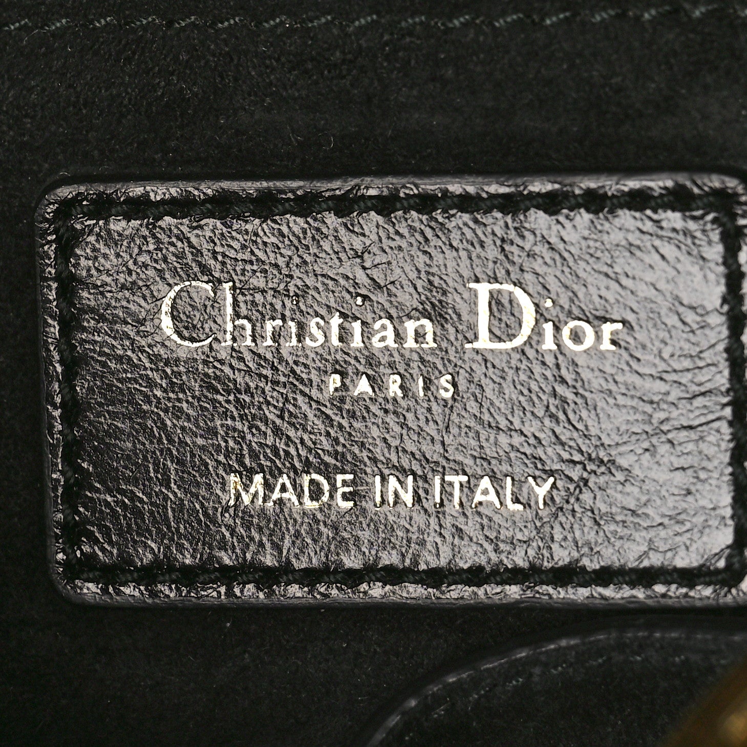 Christian Dior Crinkled Patent Cannage Small Lucky Badges My Lady Dior Black 6 of 9