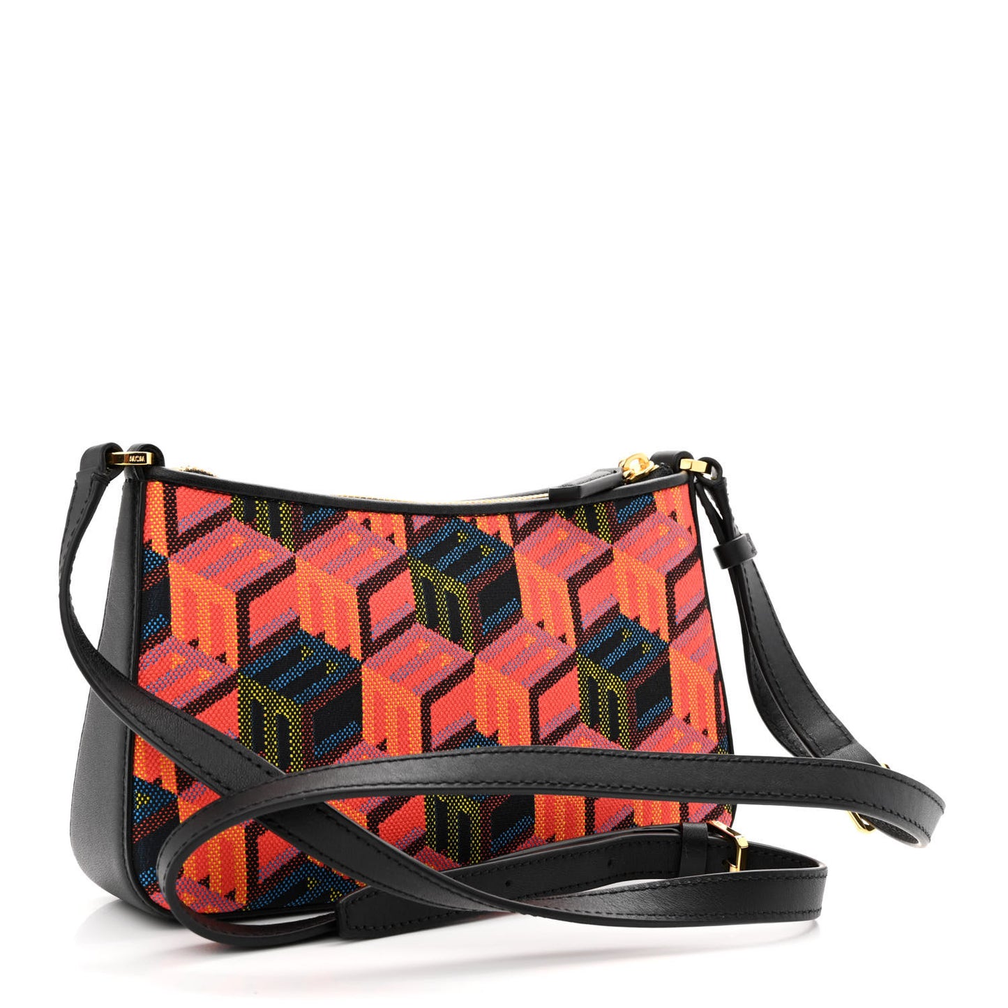 Jacquard Cubic Monogram Rockstar Shoulder Bag Multicolor