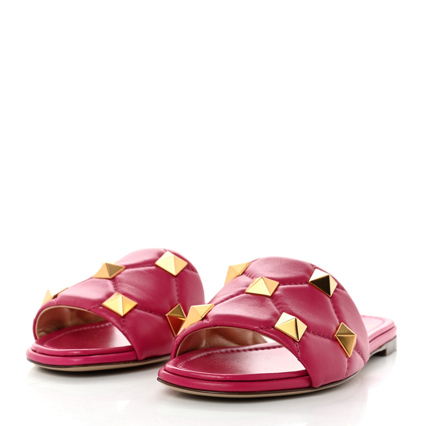 Nappa Roman Stud Flat Slide Sandals 36.5 Blossom