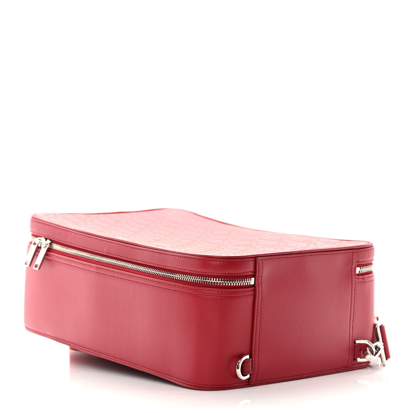 Calfskin Oblique Galaxy Perforated Marsupio World Tour Pelle Sling Red White
