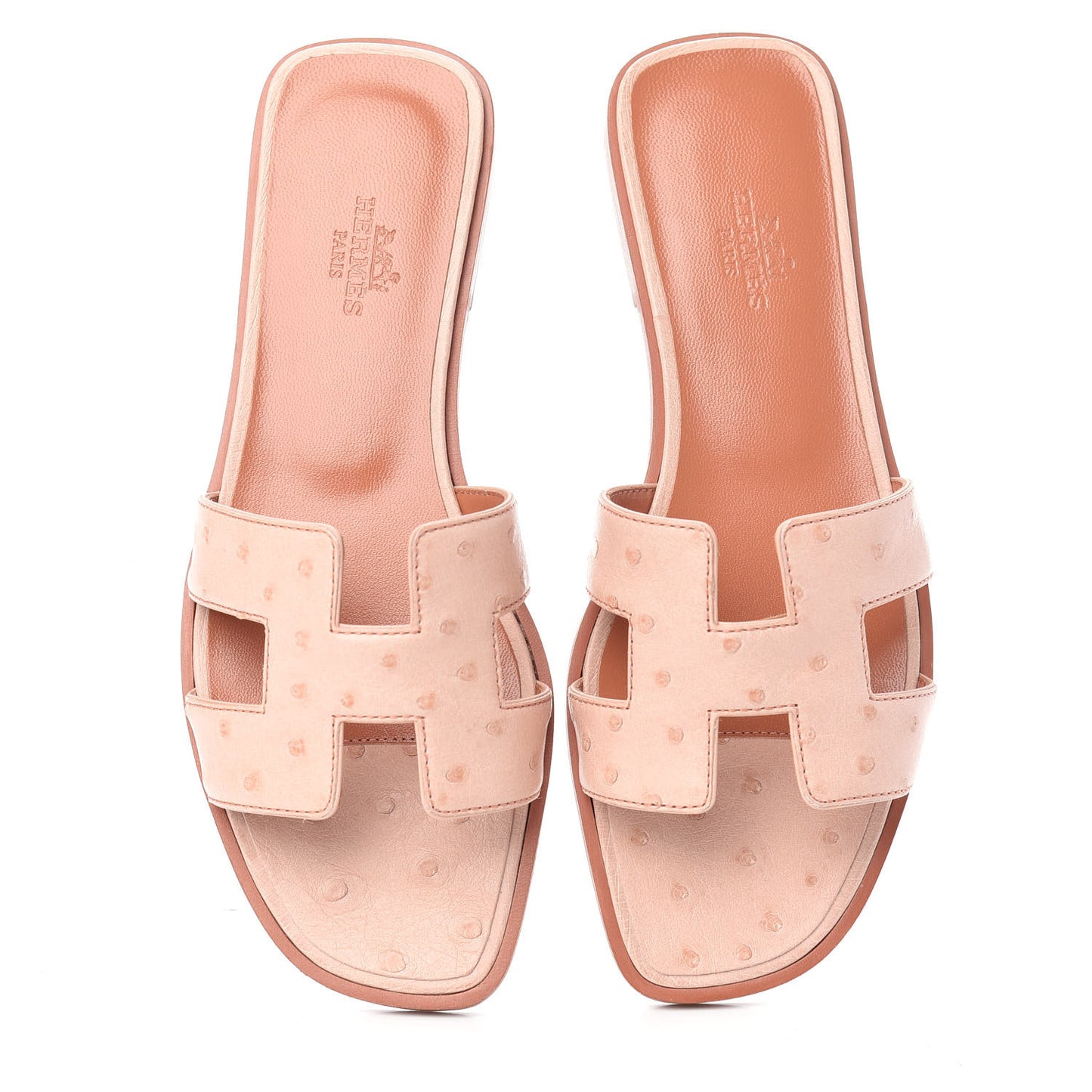 Ostrich Oran Sandals 36 Rose Bubinga