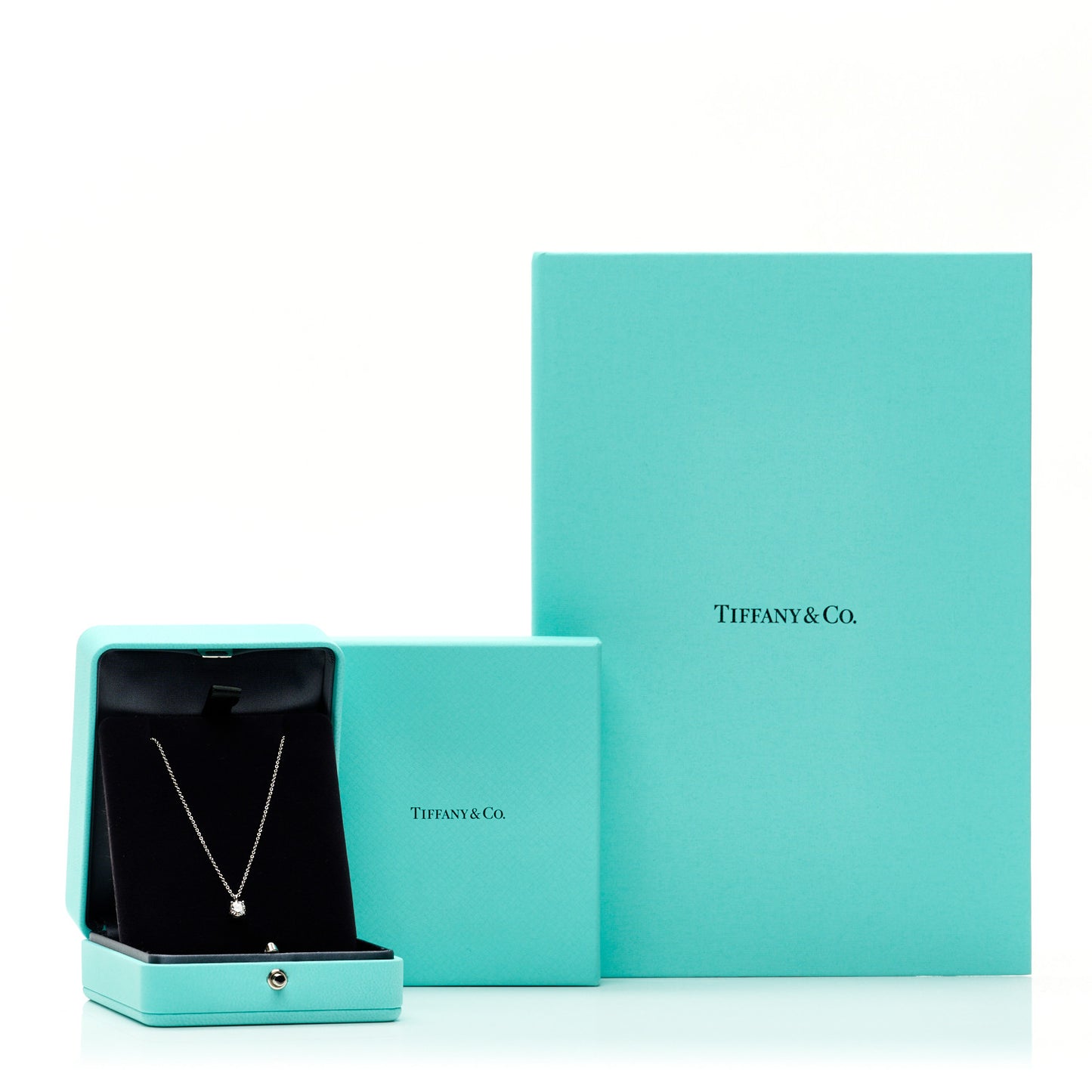 Platinum Diamond .52ct Solitaire Pendant Necklace
