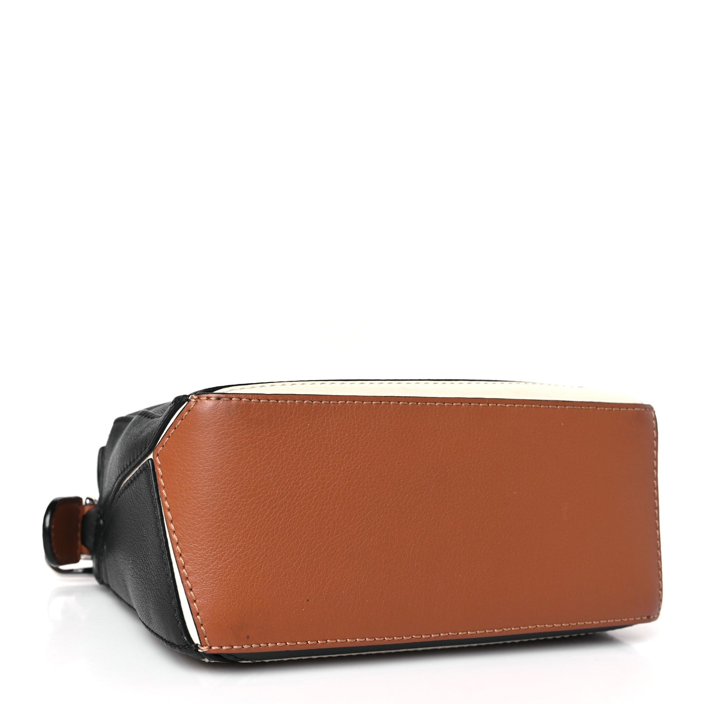 Calfskin Mini Puzzle Bag Deep Blue Soft White
