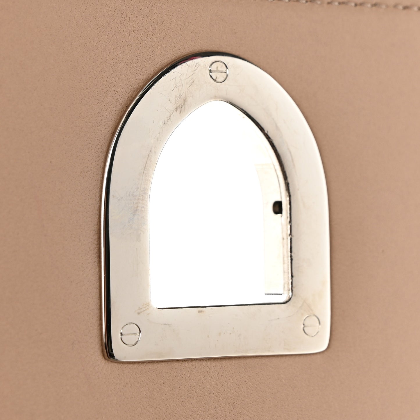 Lambskin Medium Diorama Flap Bag Nude