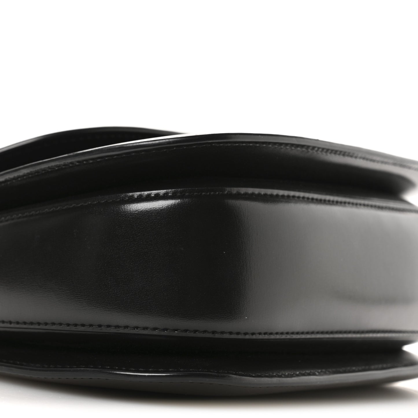 Boarded Dyana Lux Calfskin Web Monochrome Small Bamboo 1947 Top Handle Bag Black