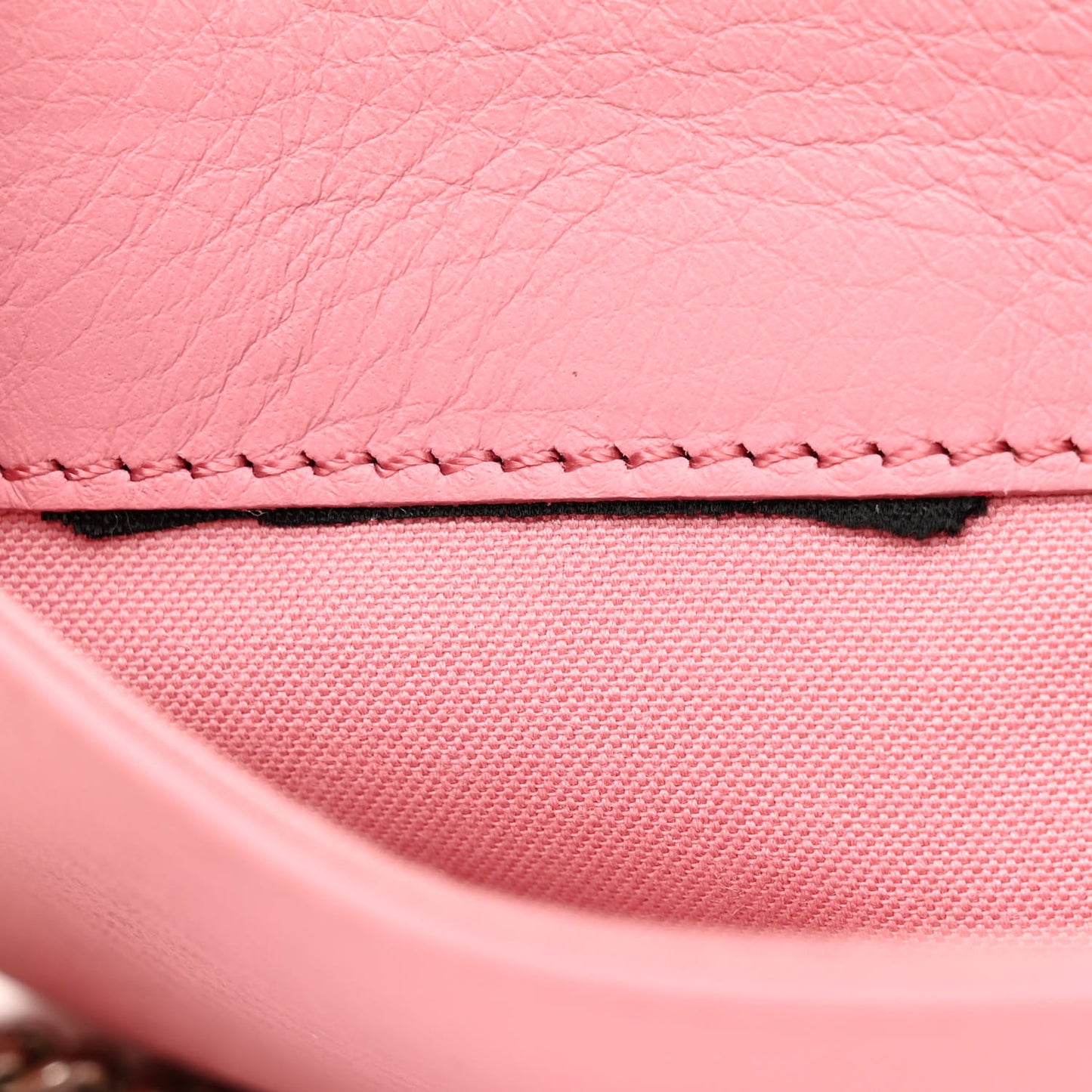 Vitello Flamingo Tube Wallet on Chain Pink