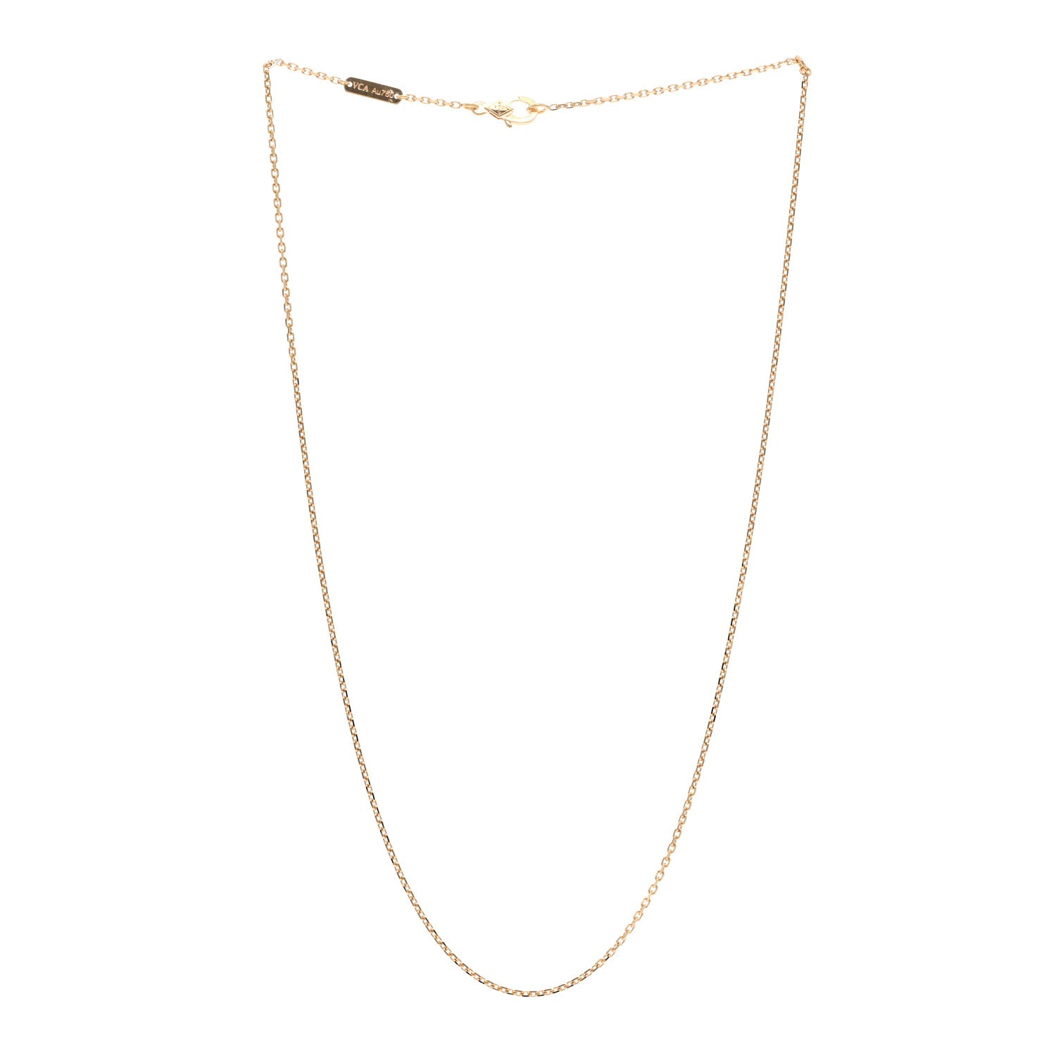 Van Cleef & Arpels VAN CLEEF & ARPELS 18K Yellow Gold Trace Chain Necklace 3 of 5