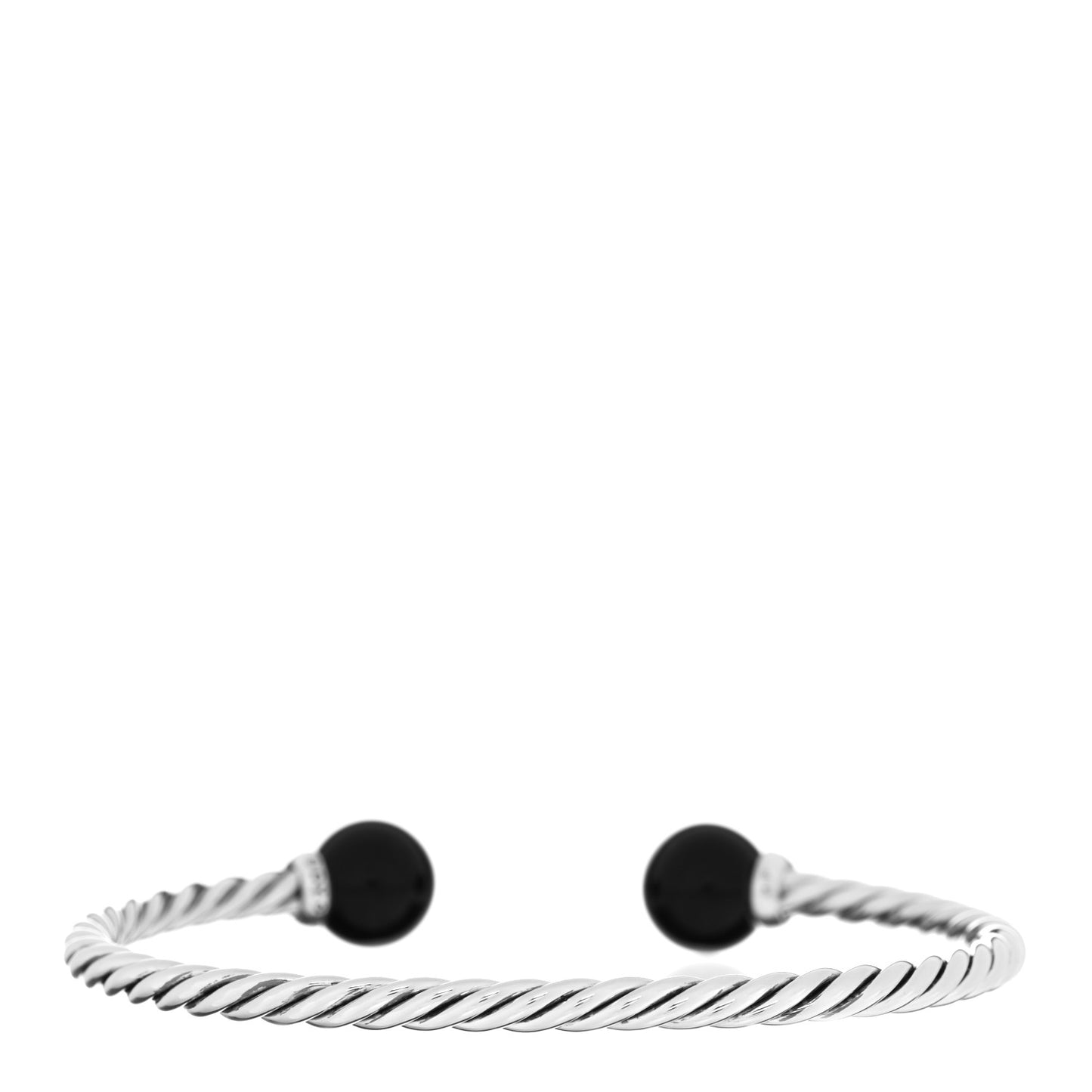 Sterling Silver Diamond Onyx 9mm Solari Bracelet