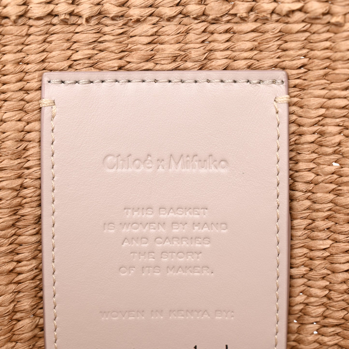 Raffia Large Woody Tote Wild Grey