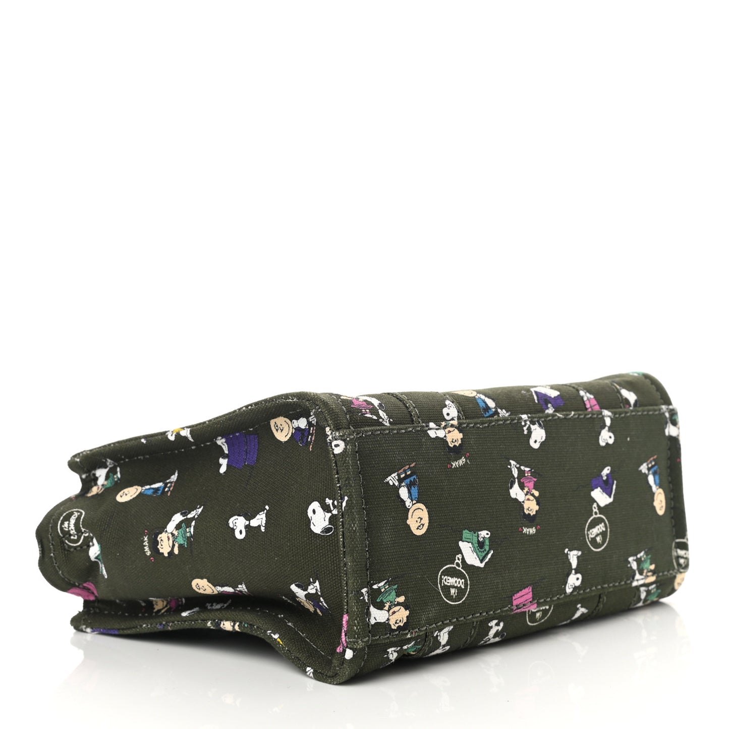X PEANUTS Canvas Small Characters Tote Bag Green