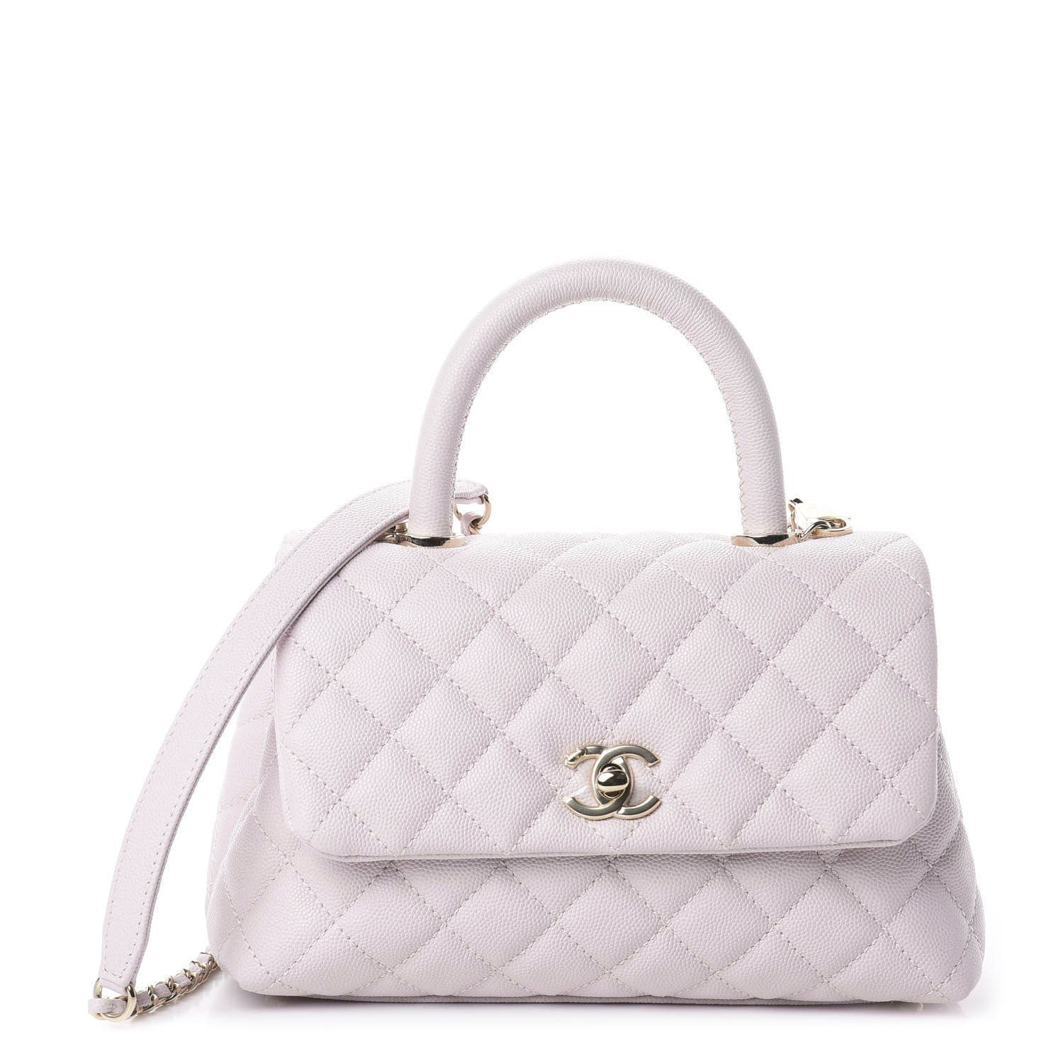 Chanel Caviar Quilted Mini Coco Handle Flap Lilas Lilac 1 of 8