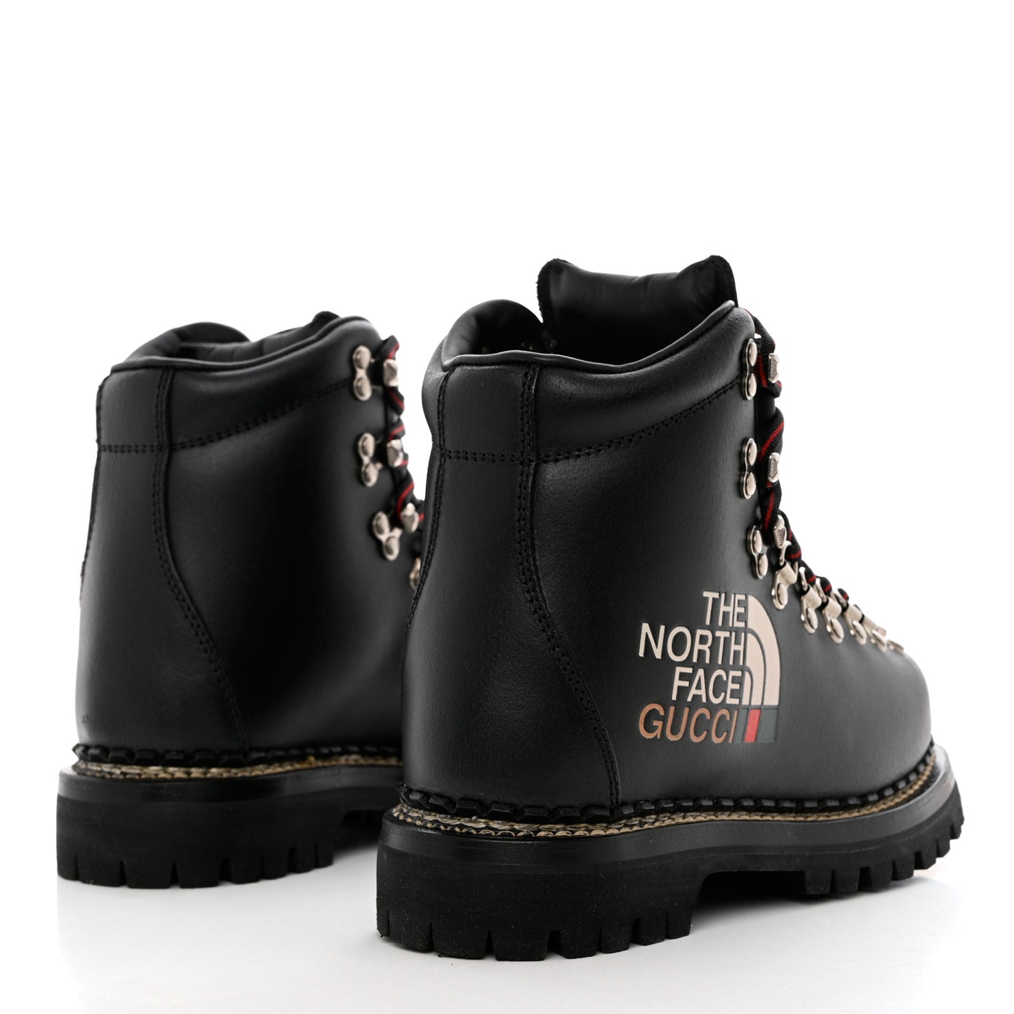 X THE NORTH FACE Calfskin Womens Hiking Ankle Boots 36 Black