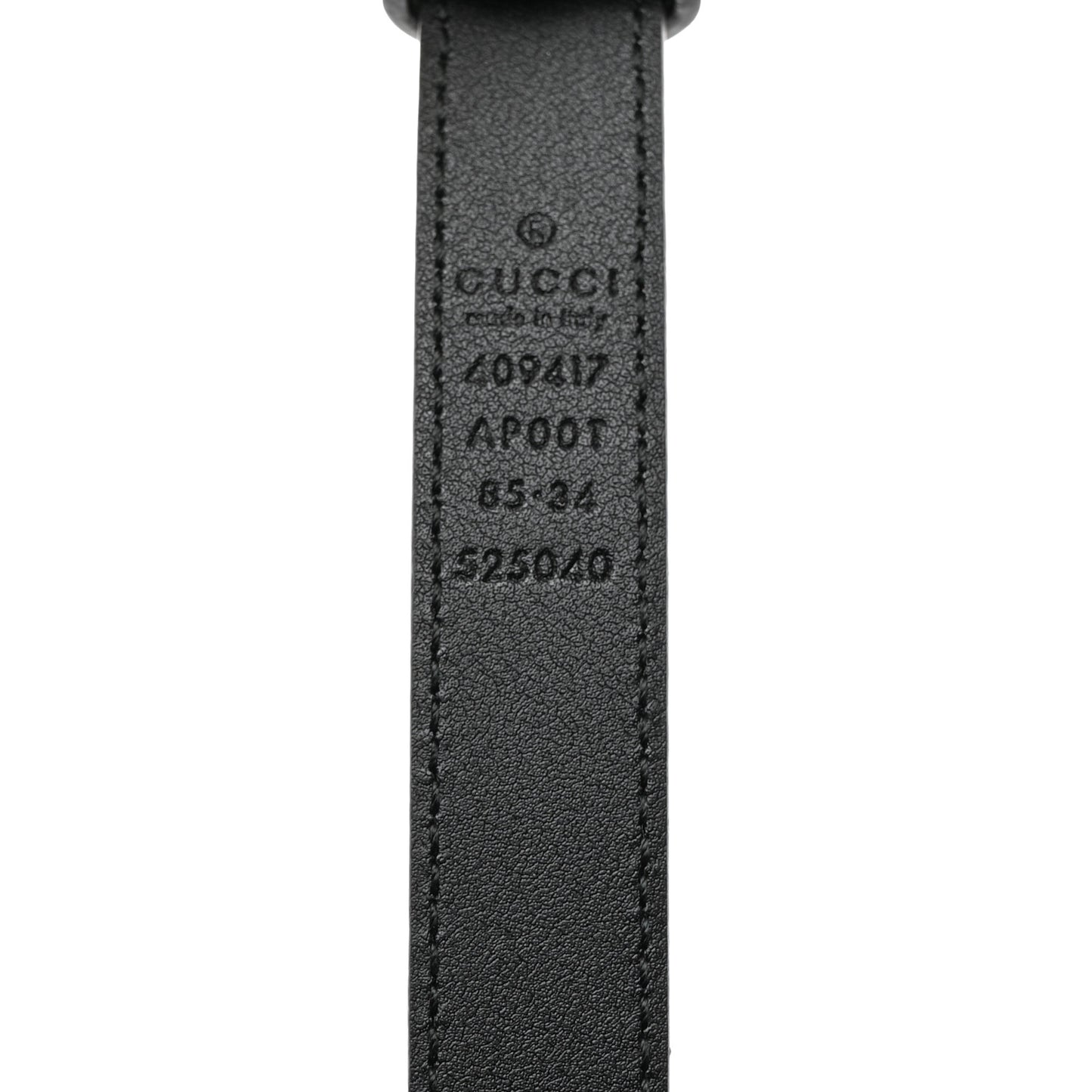 Calfskin Double G 20mm Belt 85 34 Black