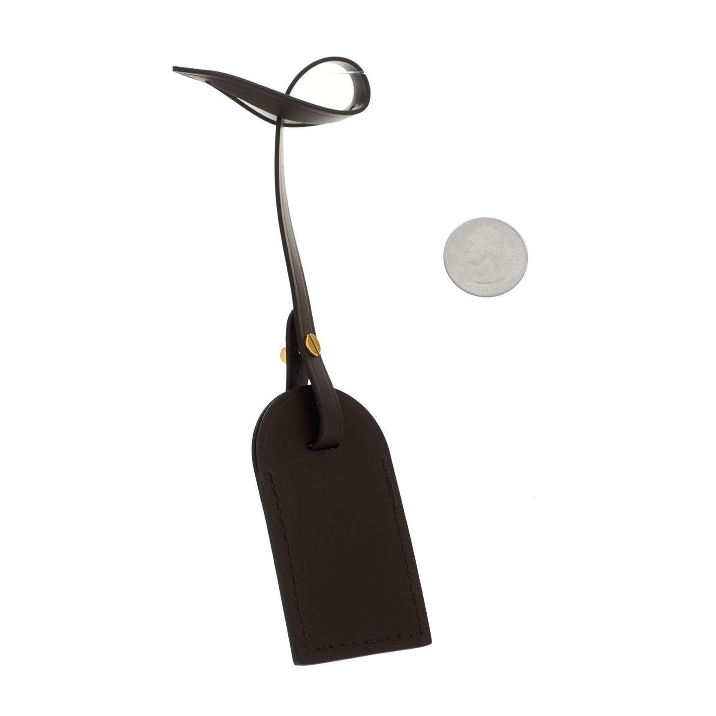 Calfskin Luggage Tag Ebene