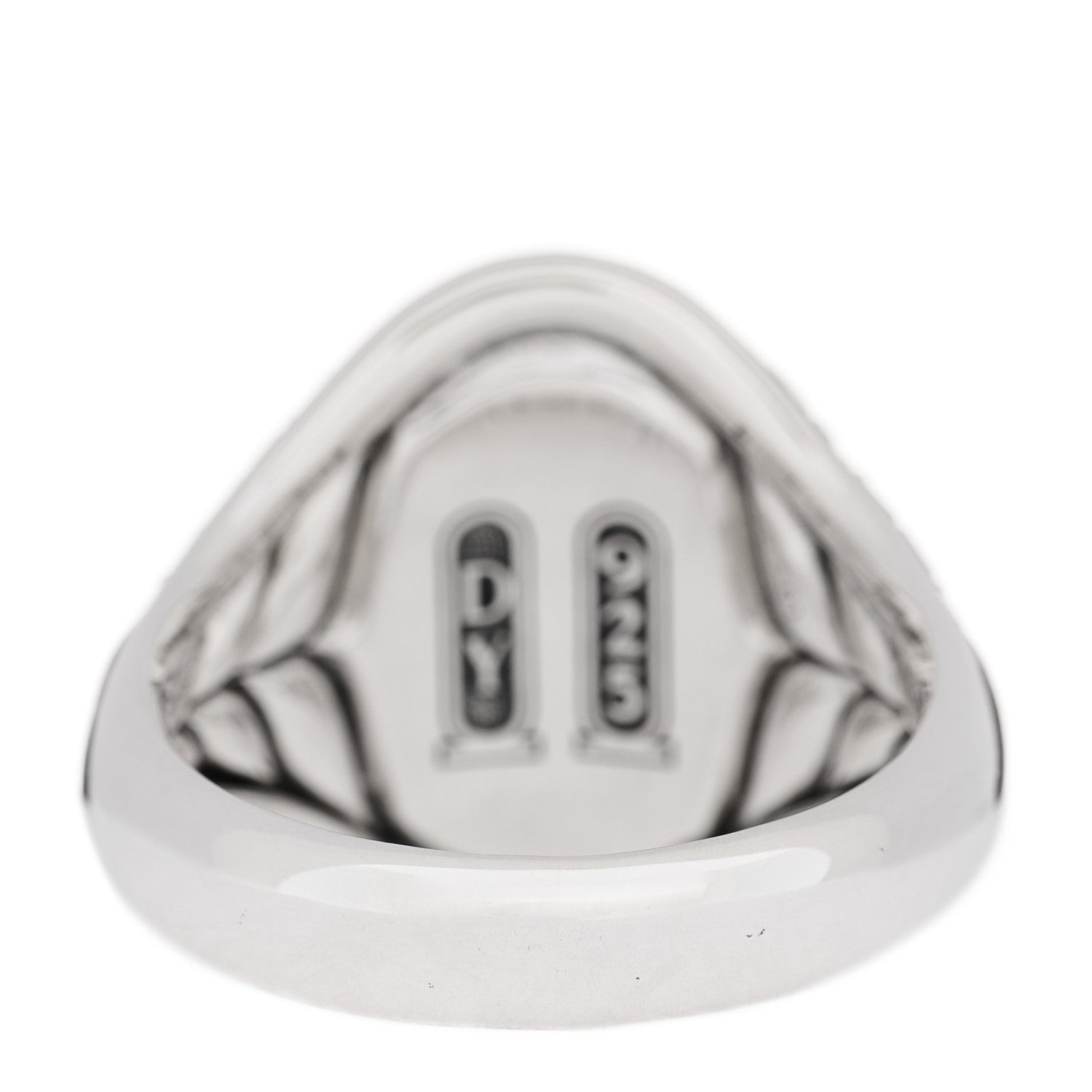 David Yurman Sterling Silver Black Diamond Black Onyx Cairo Signet Ring 70 13 3 of 6