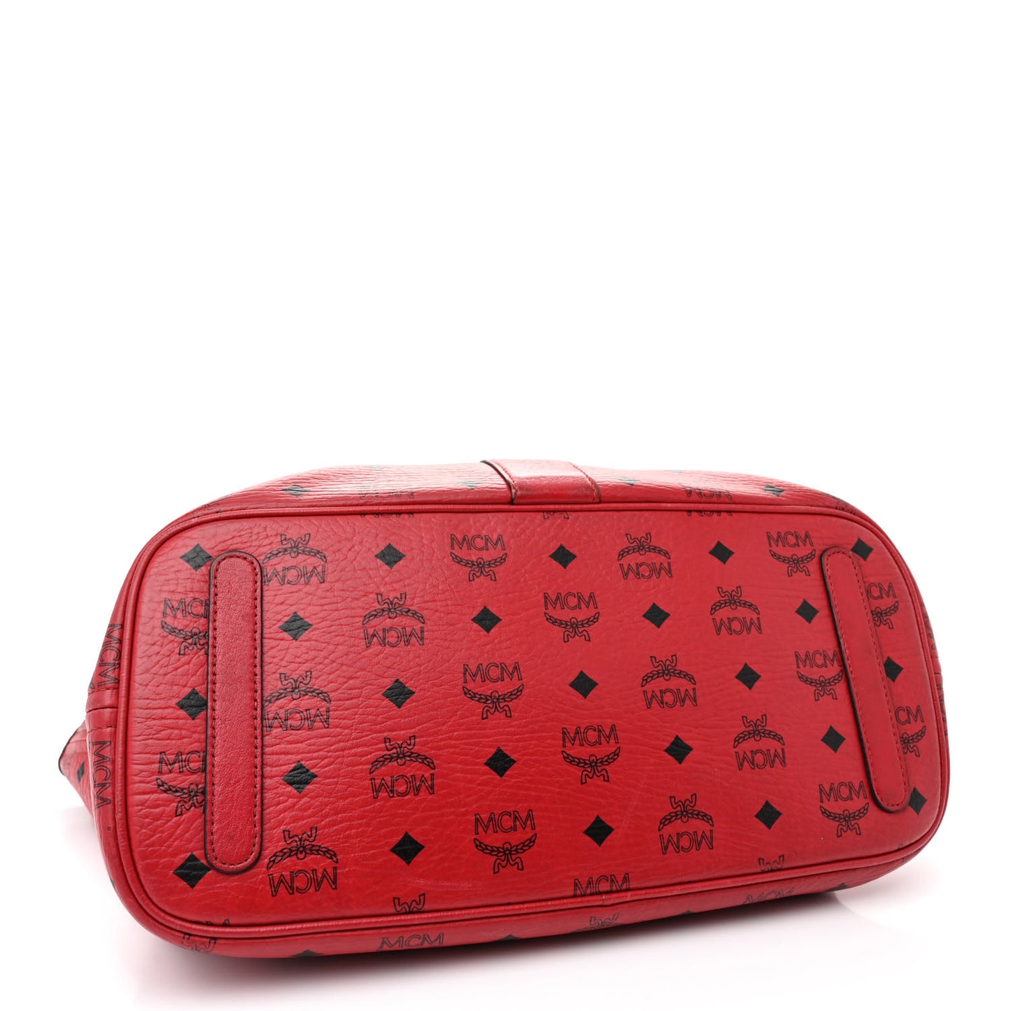 Visetos Medium Liz Reversible Shopper Tote Ruby Red