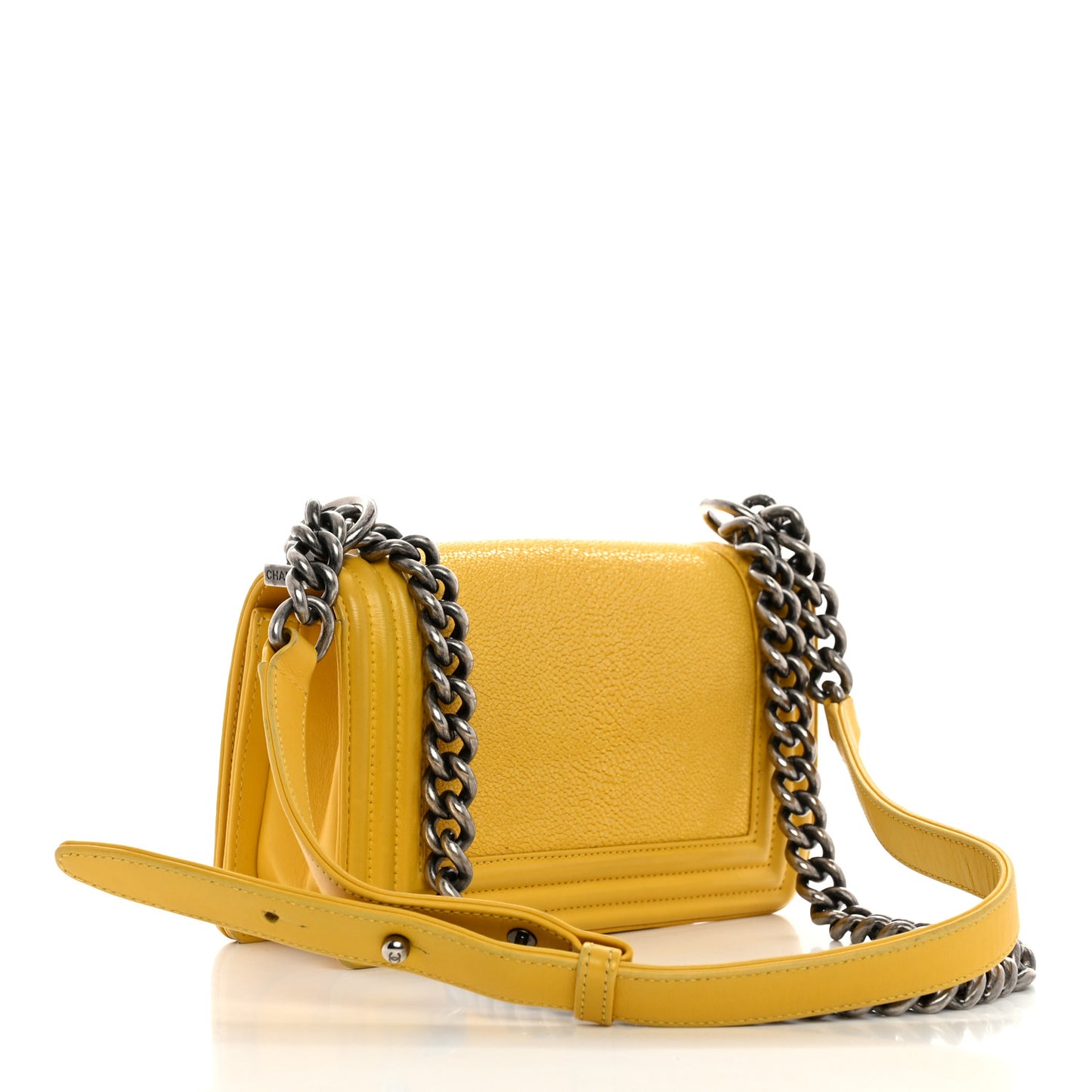 Galuchat Stingray Small Boy Flap Yellow