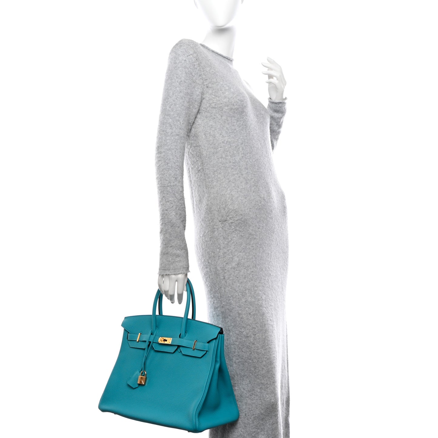 Togo Birkin 35 Turquoise