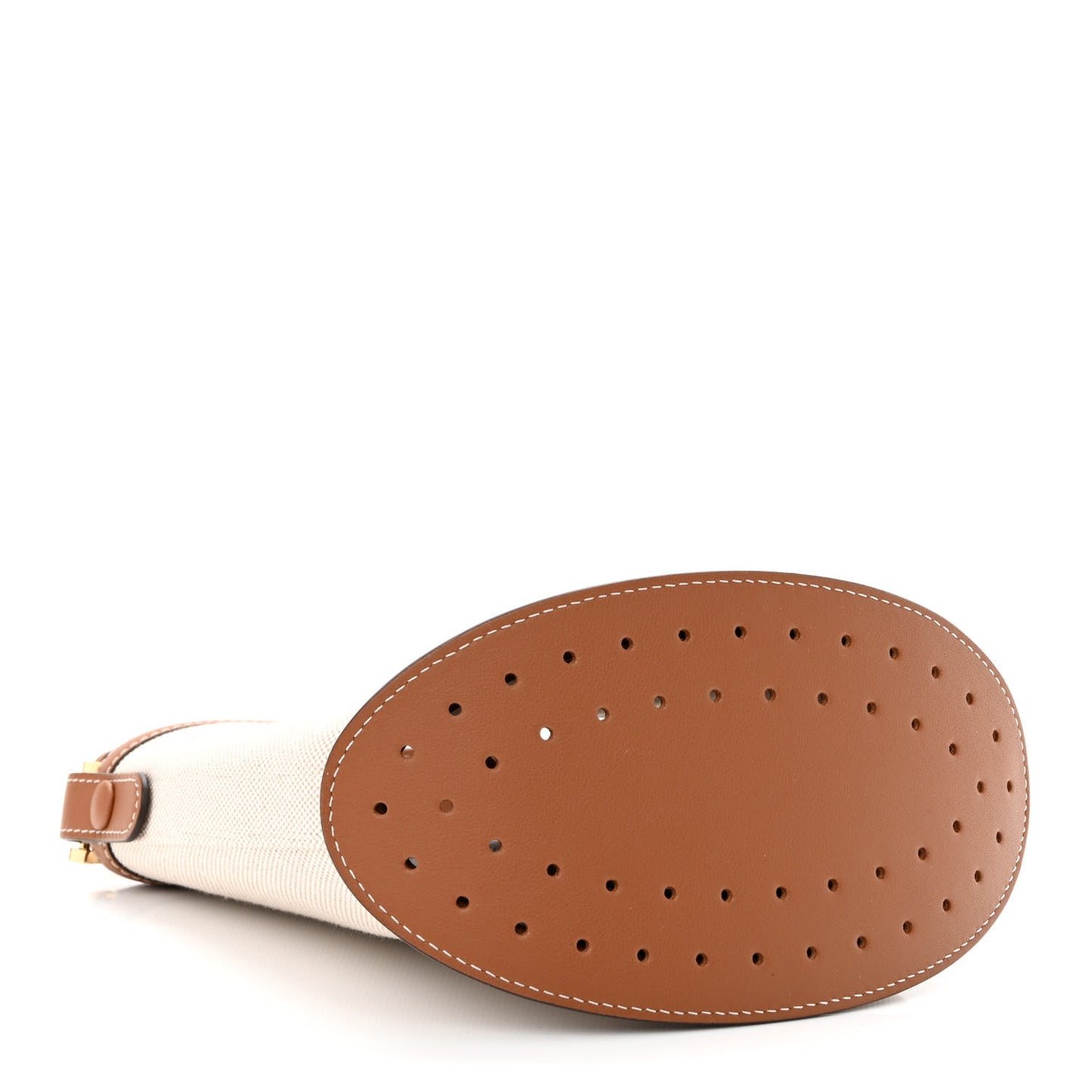 Linen Canvas Supple Calfskin Mini Pin Daily Surpique Bucket Naturel