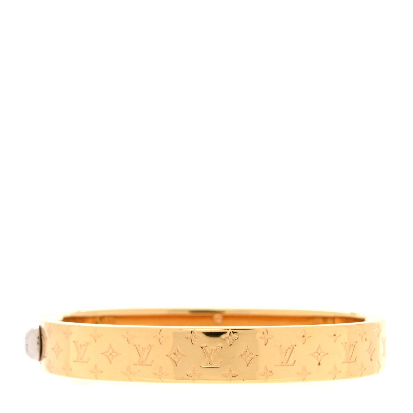 Brass Monogram Nanogram Cuff S Gold