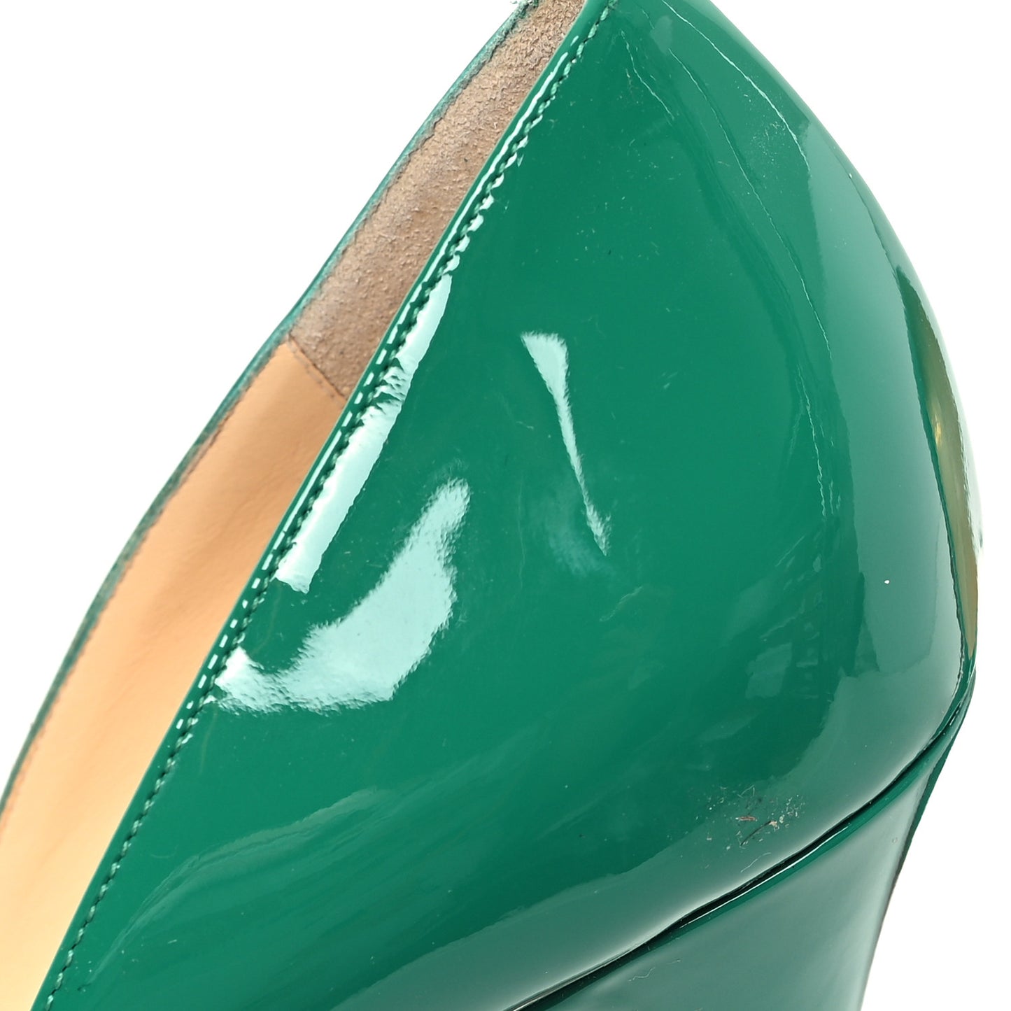Patent Lady Peep 150 Platform Pumps 40 Mint