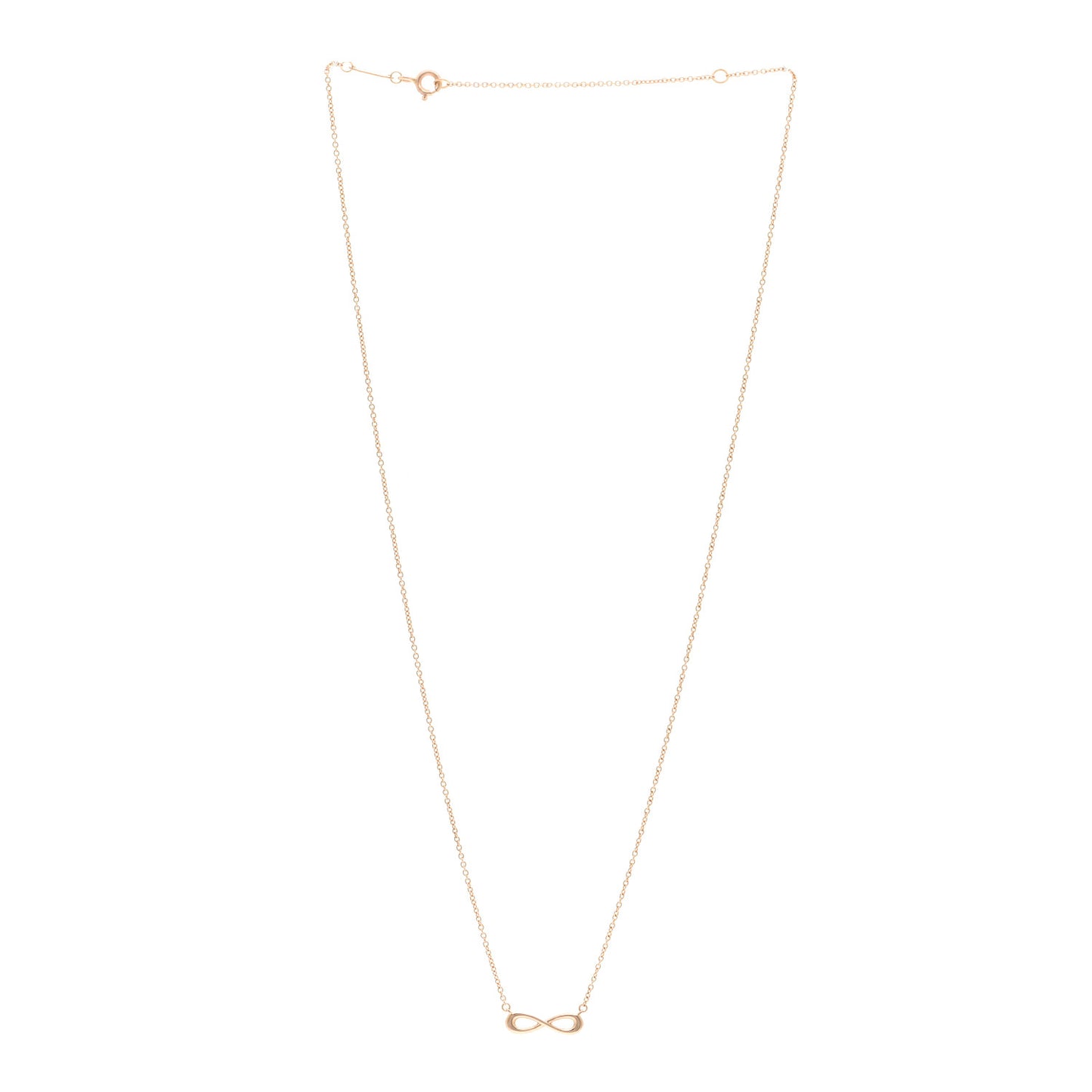 18K Rose Gold Infinity Pendant Necklace