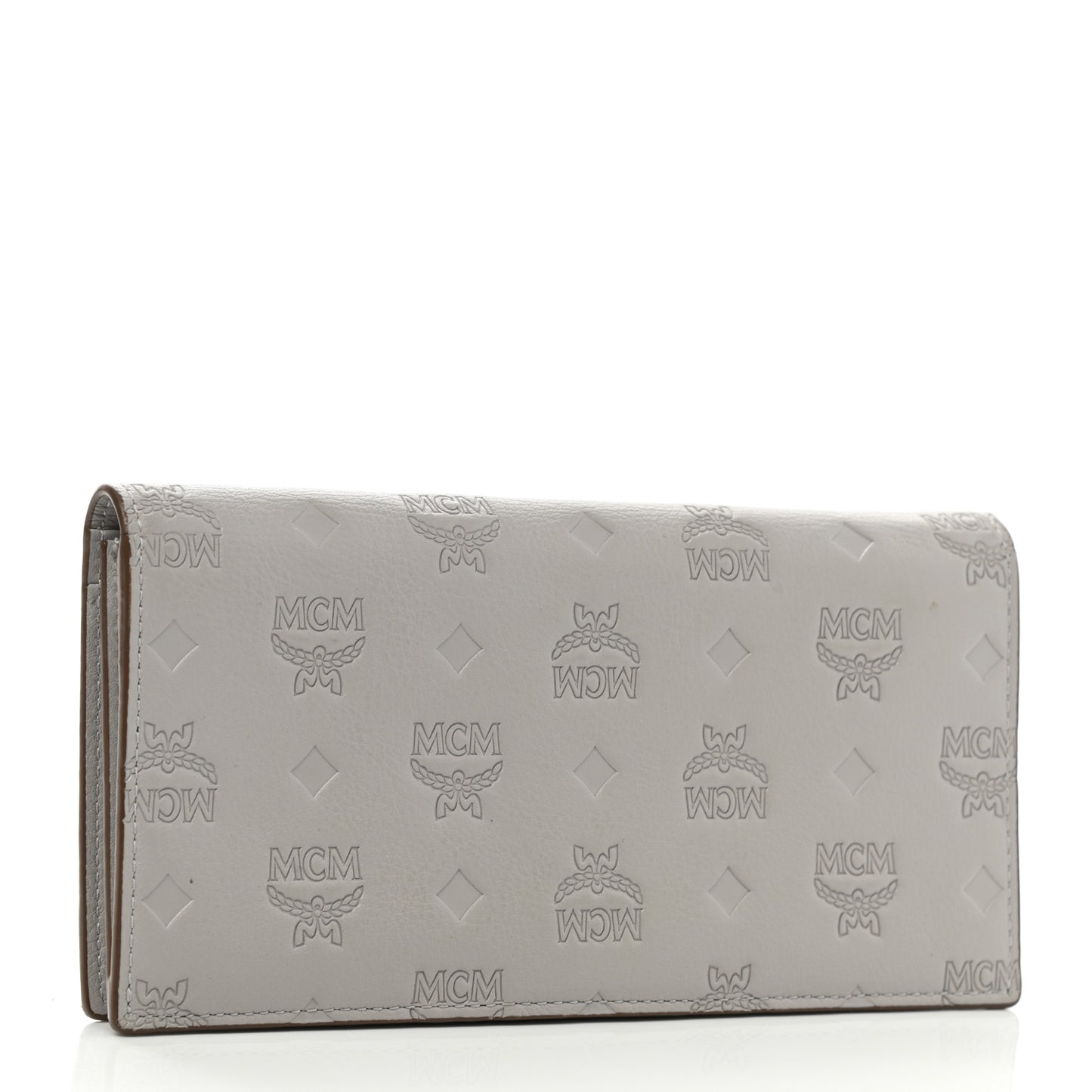 Calfskin Ottomar Large Klara Two Fold Wallet Dove