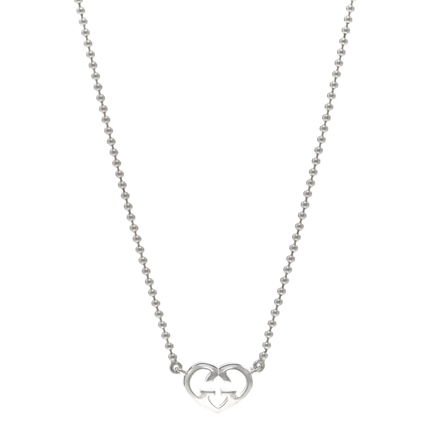 Sterling Silver Britt Heart Station Pendant Necklace