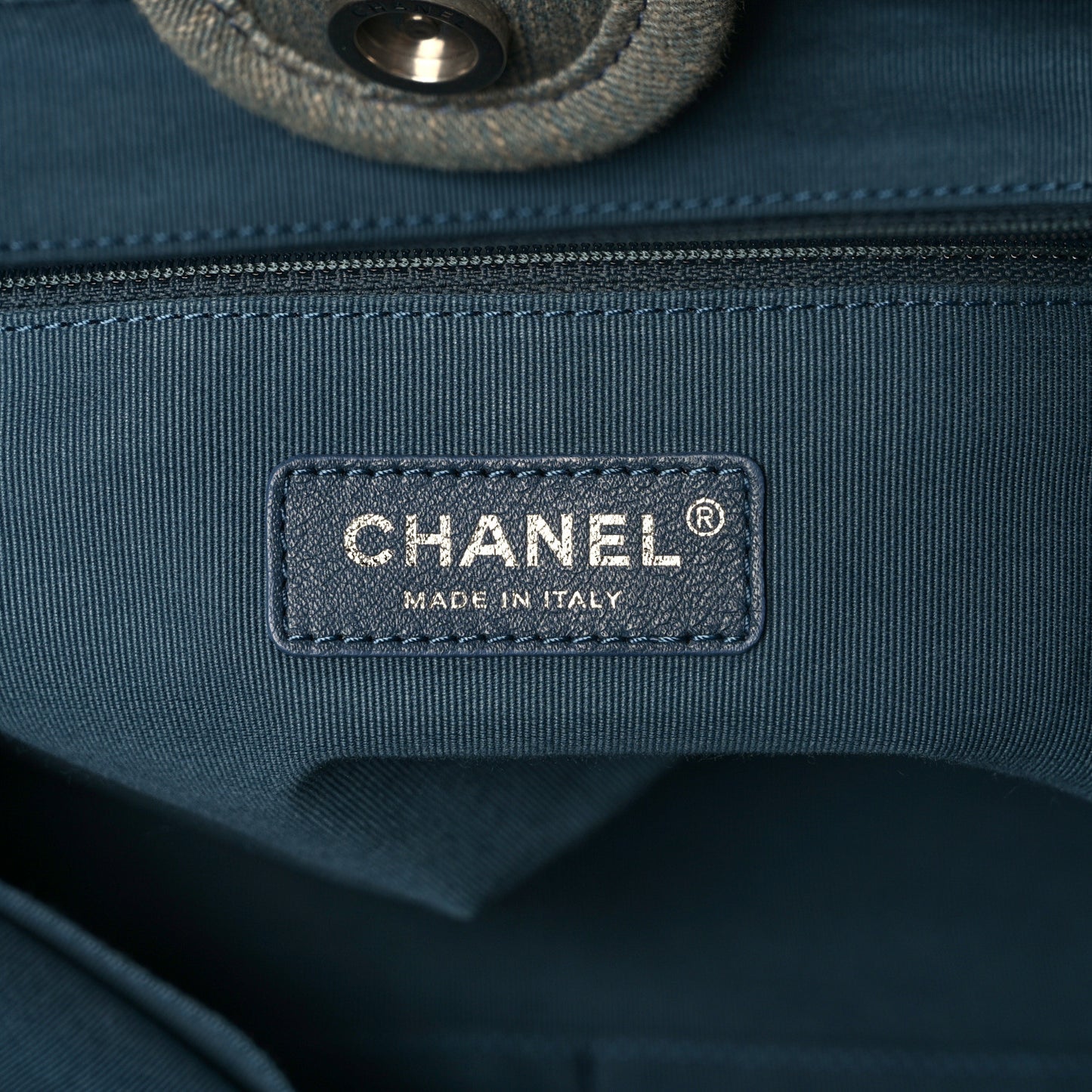 Denim Small Deauville Tote Light Blue