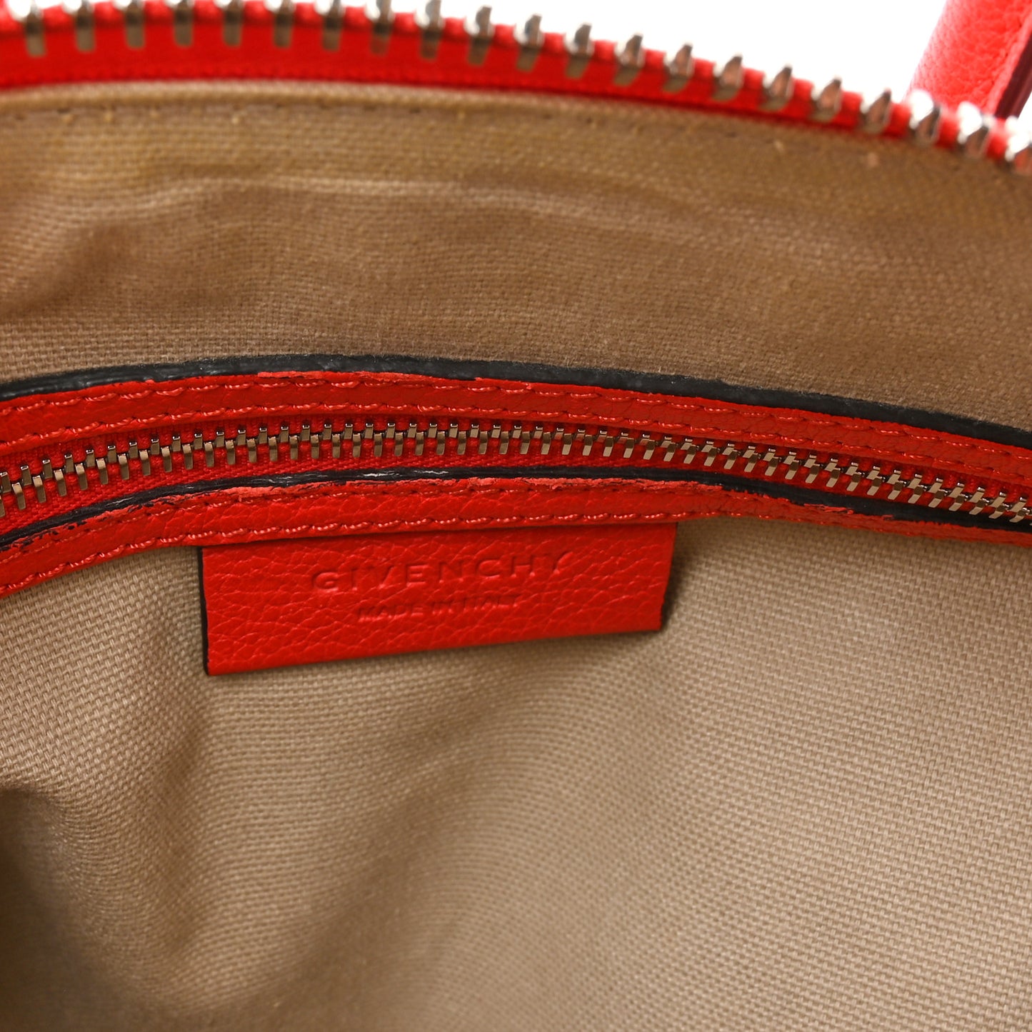Sugar Goatskin Mini Antigona Pop Red