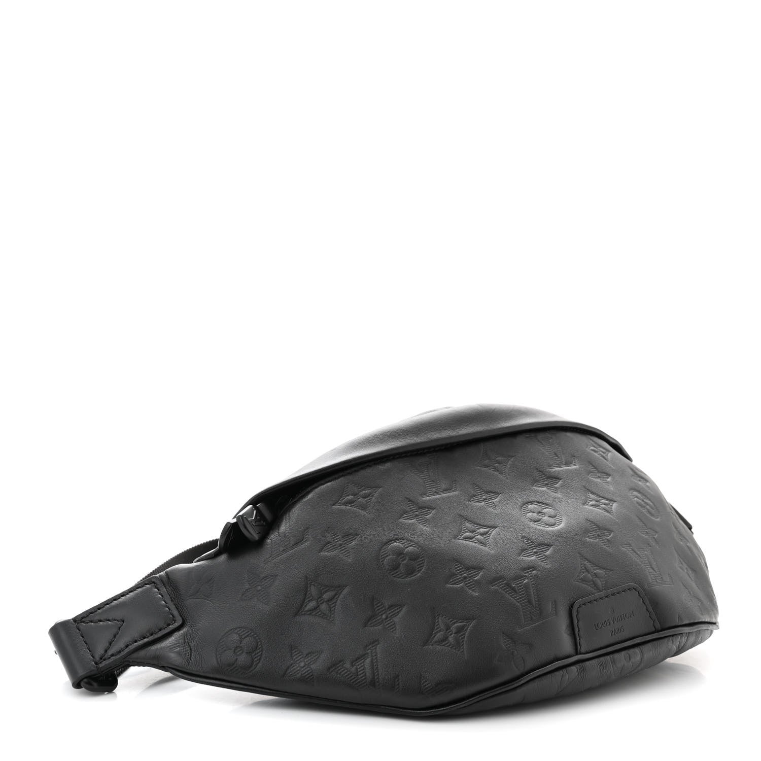 Louis Vuitton Calfskin Monogram Shadow Discovery Bumbag Black 4 of 10