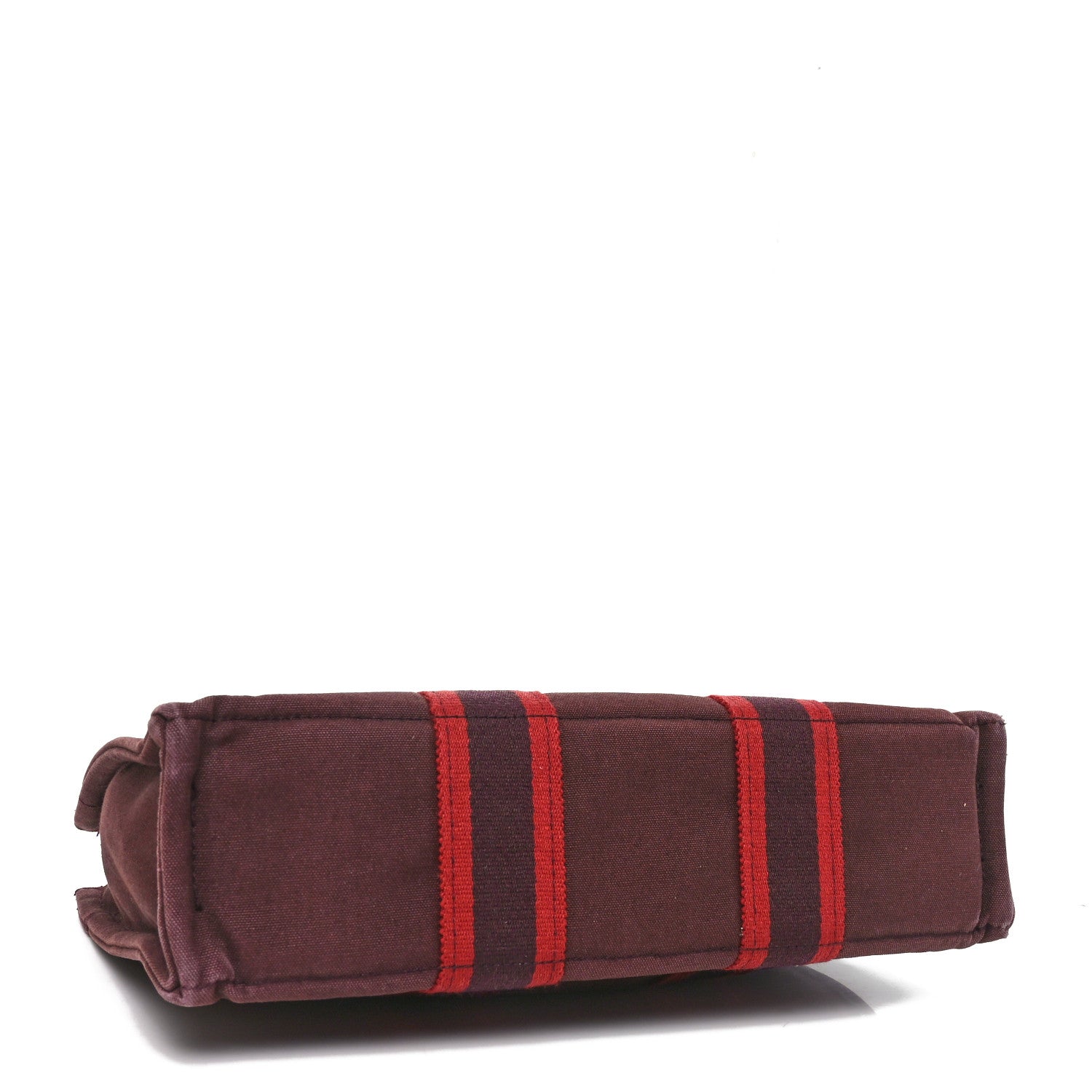 Hermes Canvas Fourre Tout PM Burgundy 4 of 9