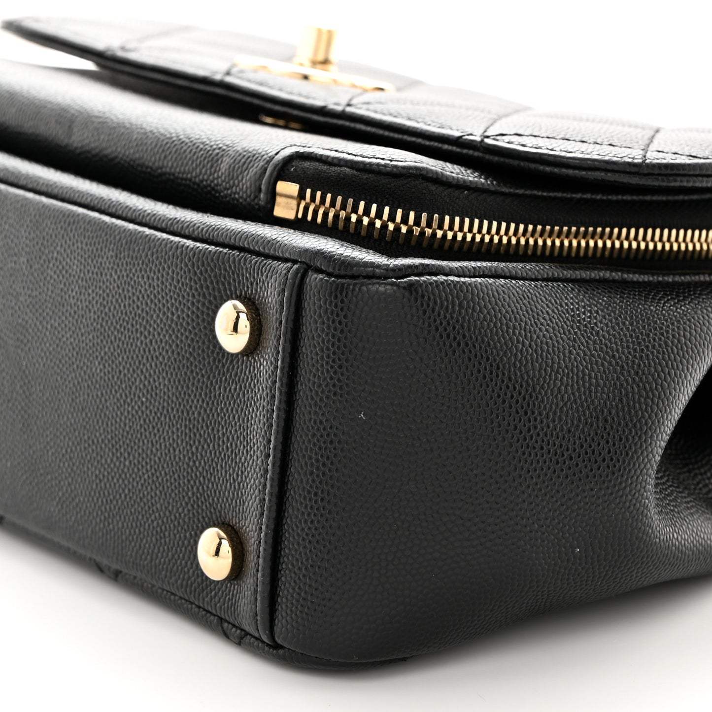 Caviar Quilted Small Business Affinity Flap Black